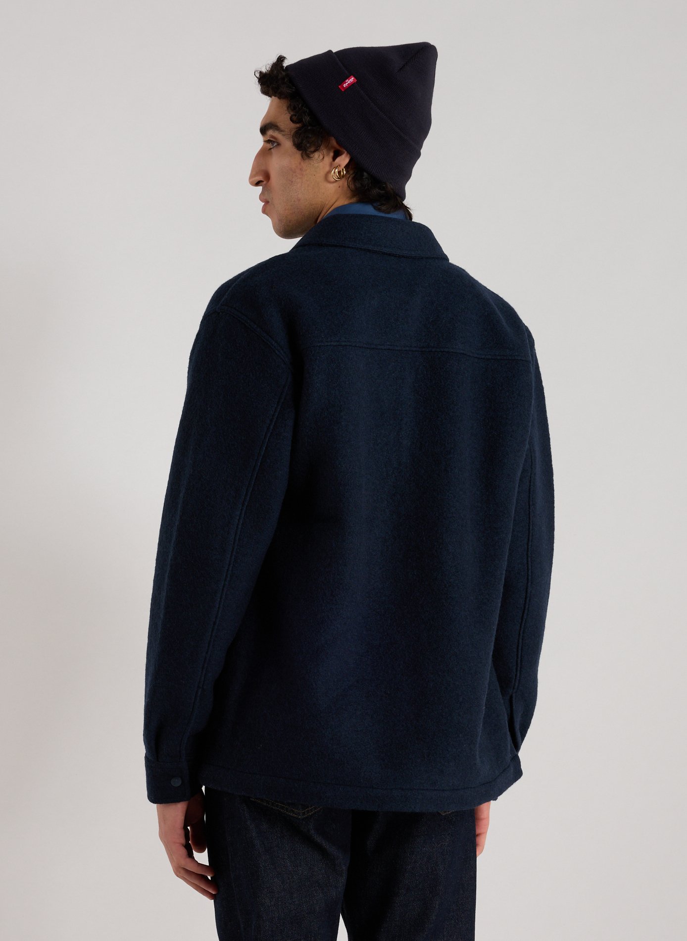 Straight classic collar overshirt AIGLE Blue