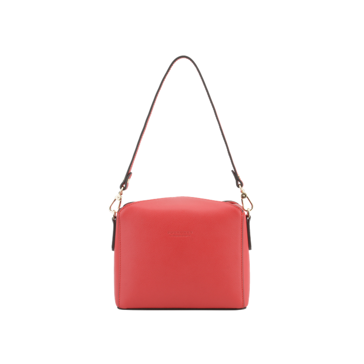 Cassetta cuir - sac porté travers POURCHET Rouge