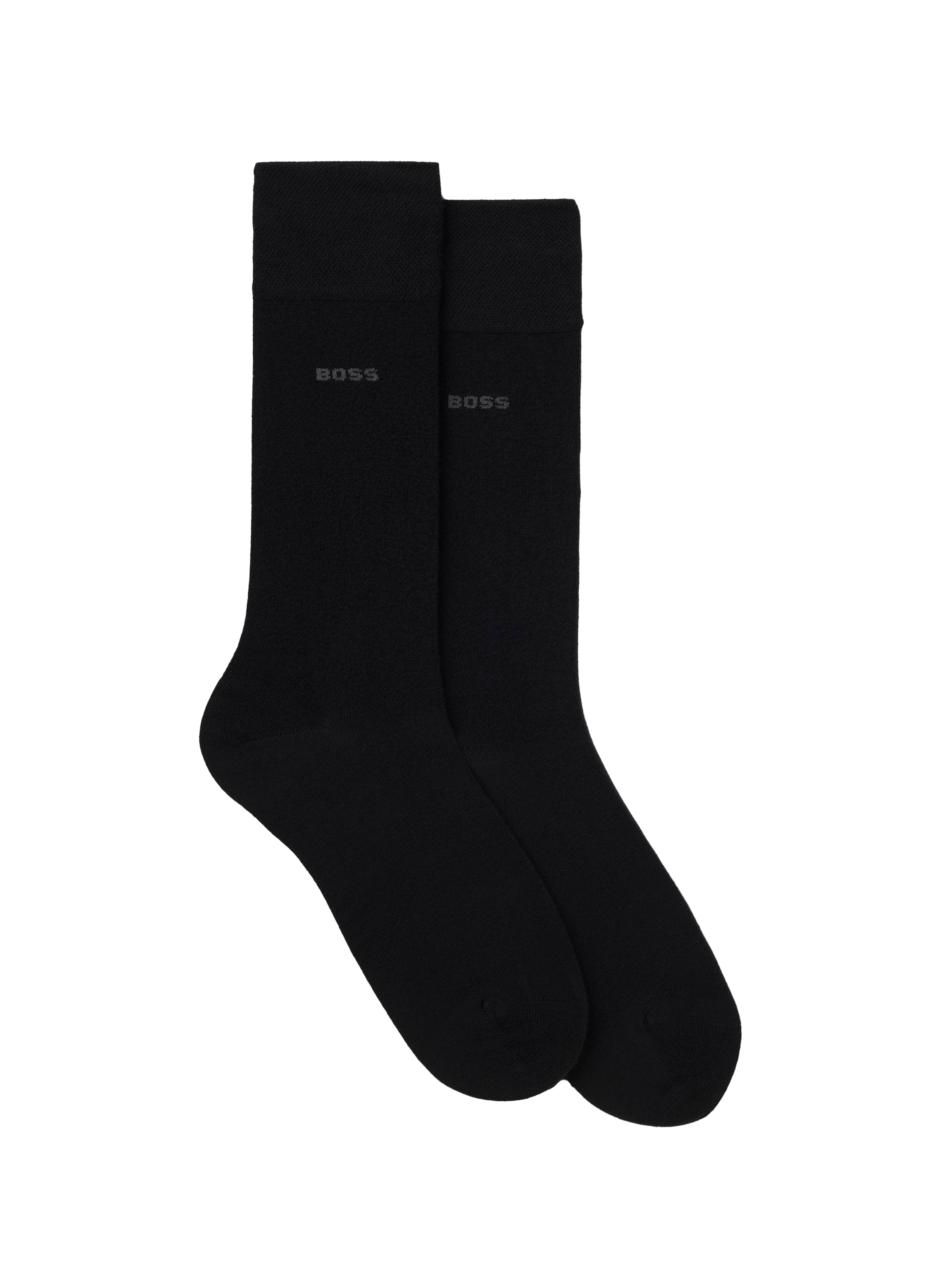 Set of 2 pairs of mid-high socks BOSS Black