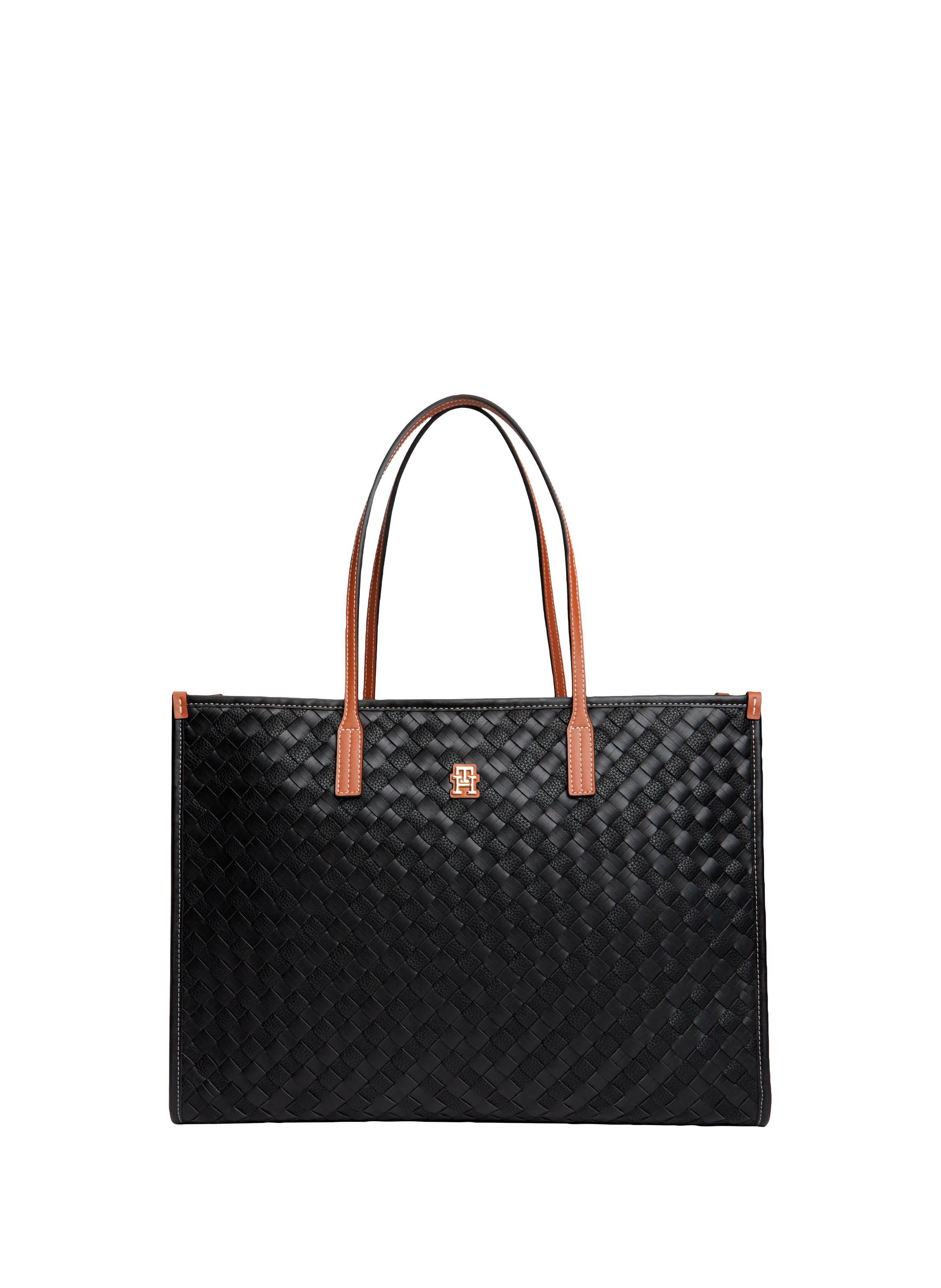 Tote bag tressé TOMMY HILFIGER Noir