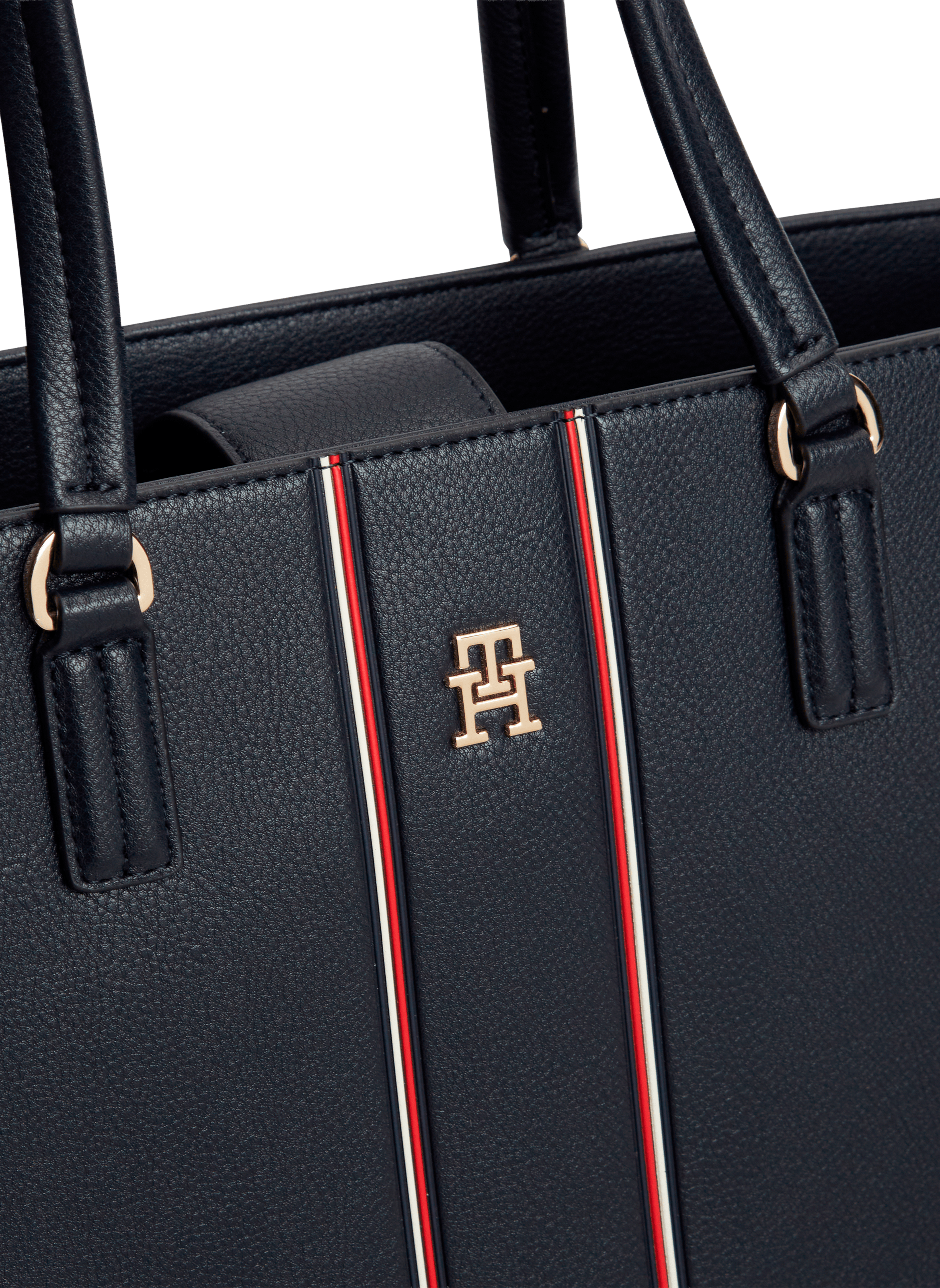 Sac à main à rayures TOMMY HILFIGER Bleu