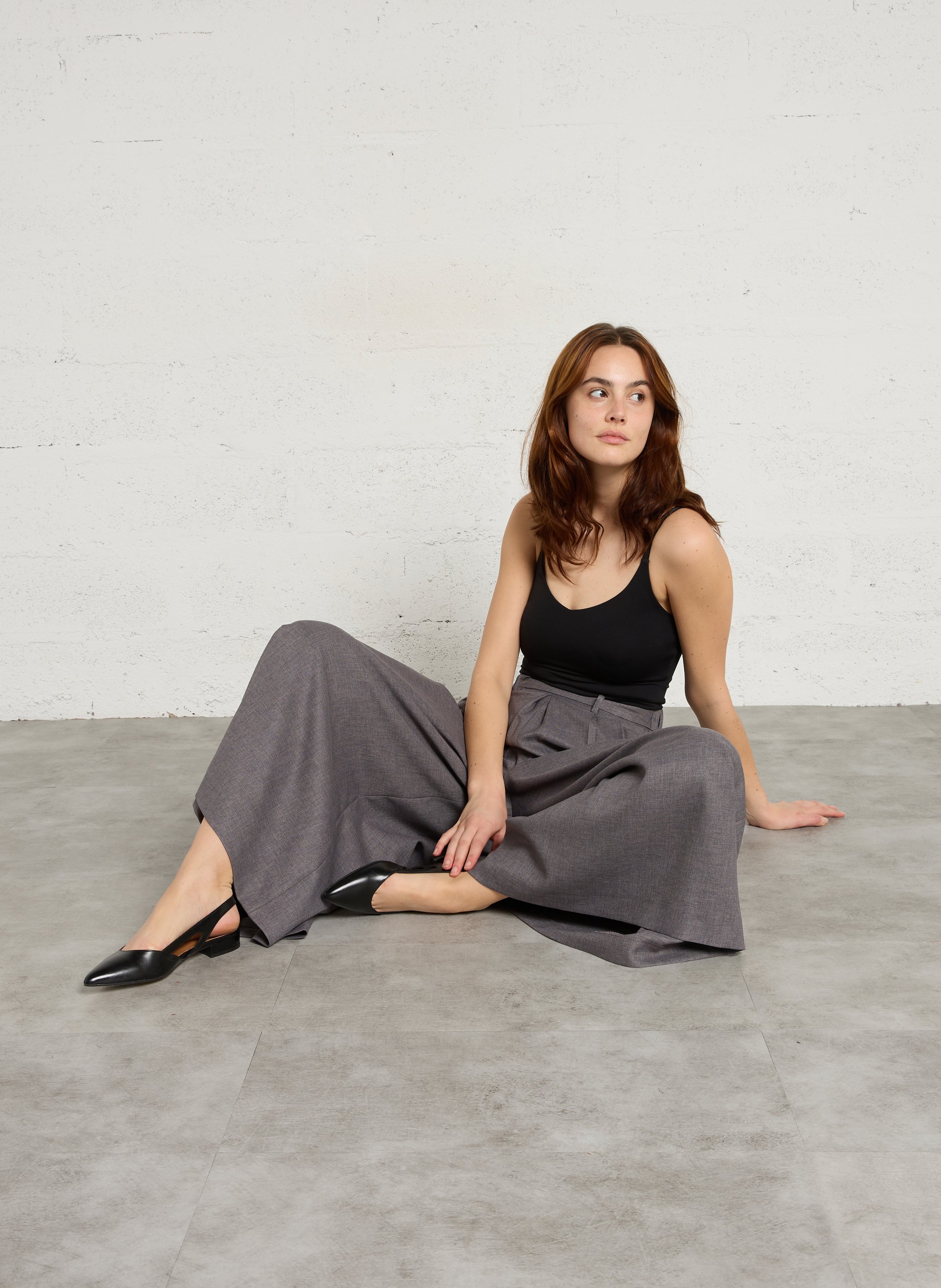 Pantalon ample tatiana MAISON 123 Gris