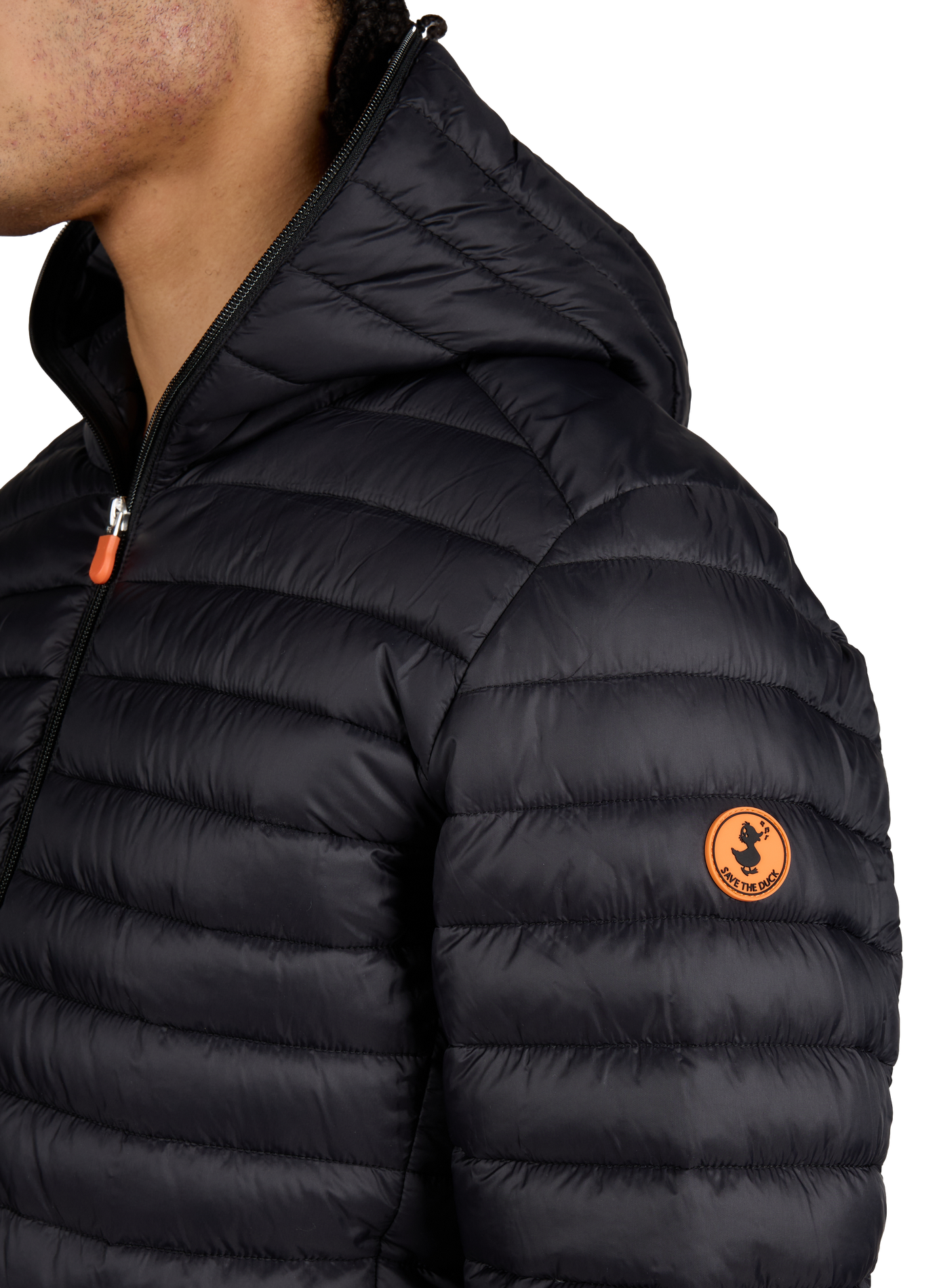 Blouson matelassé à capuche SAVE THE DUCK Noir