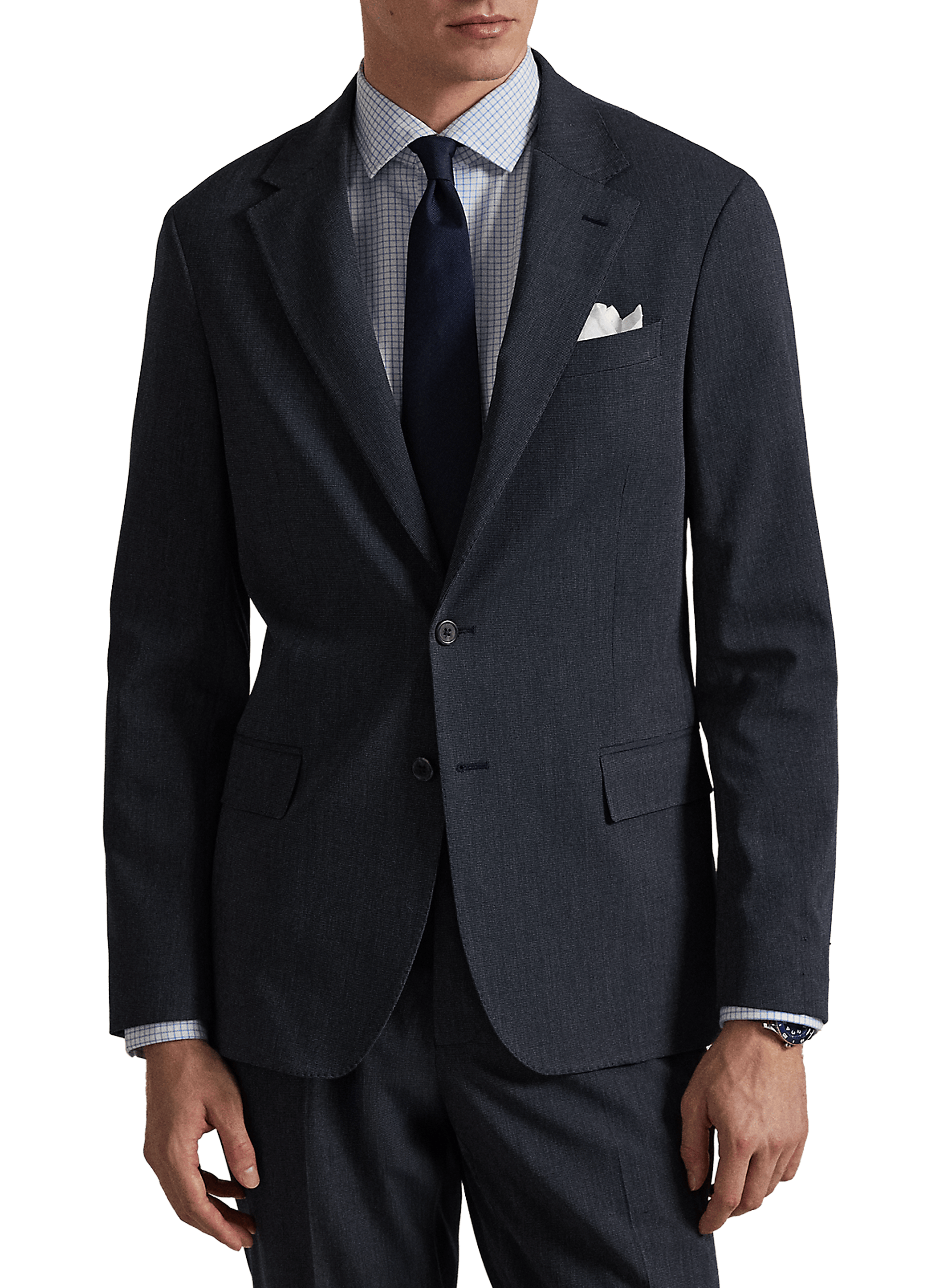 Fitted tailored blazer POLO RALPH LAUREN Blue