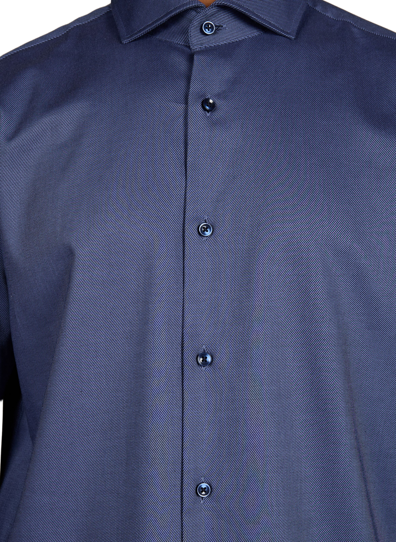 Straight cotton blend Shirt BOSS Blue