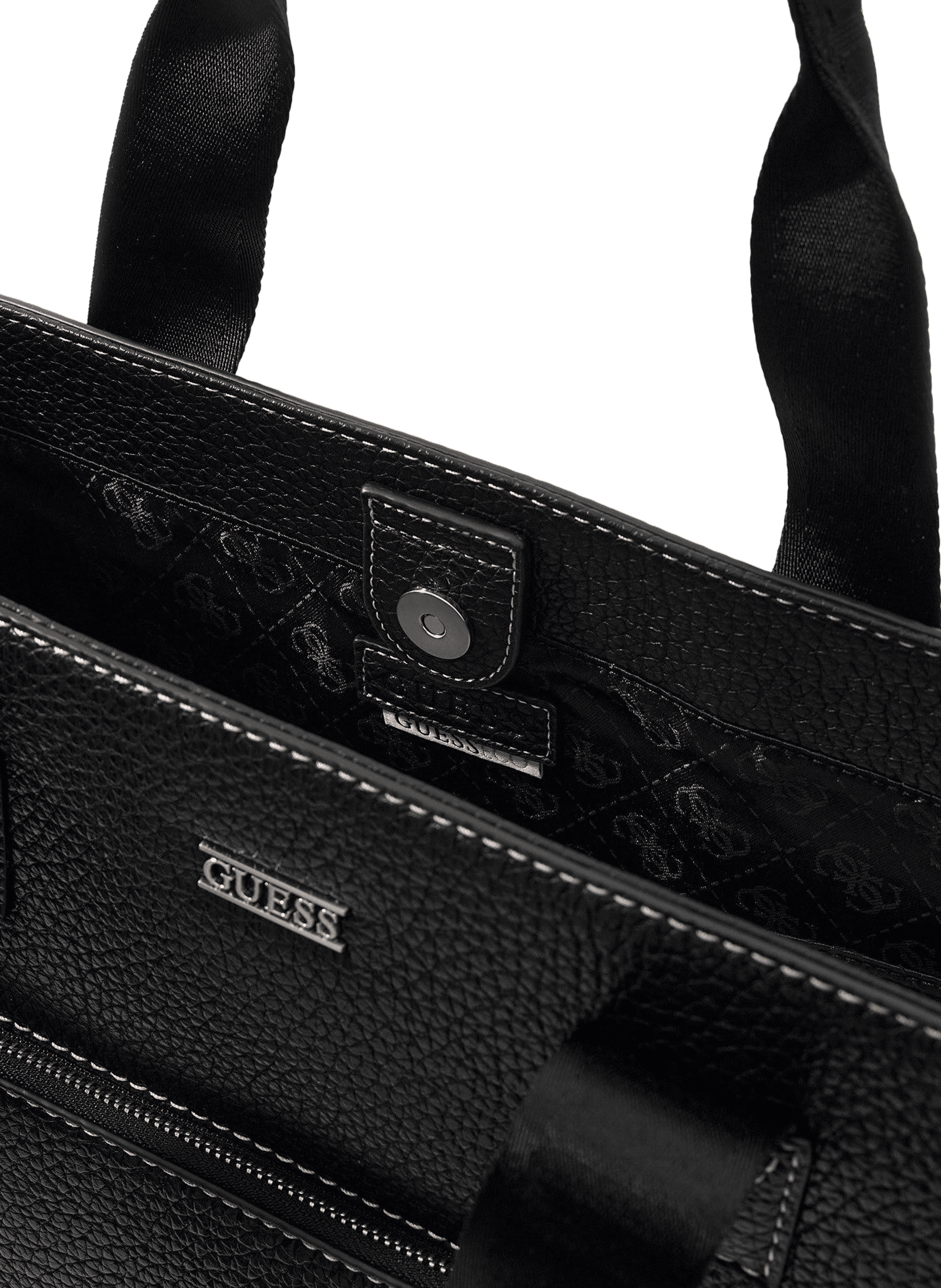 Tote bag with logo GUESS Black