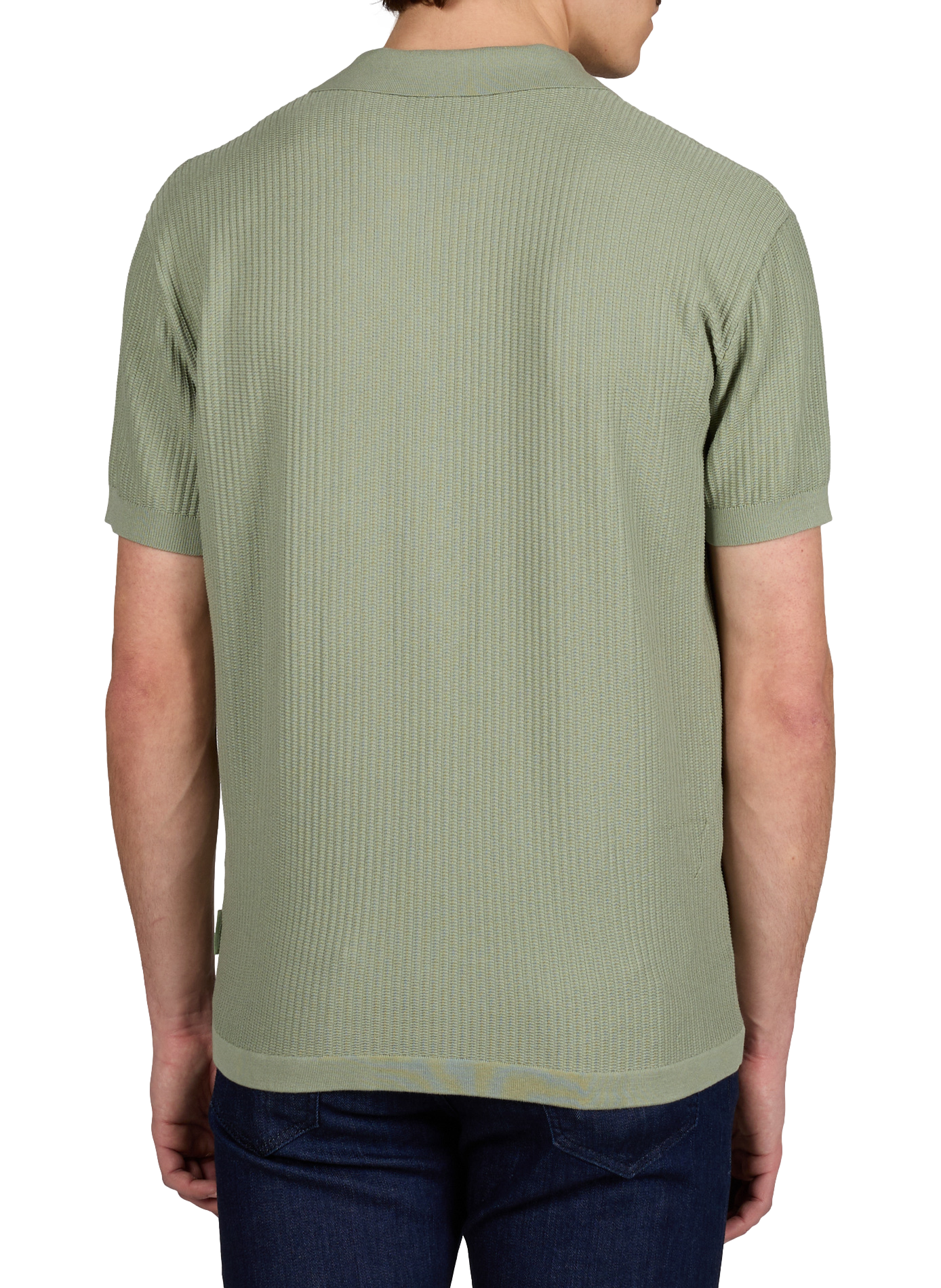 Textured cotton polo ARMANI EXCHANGE Green