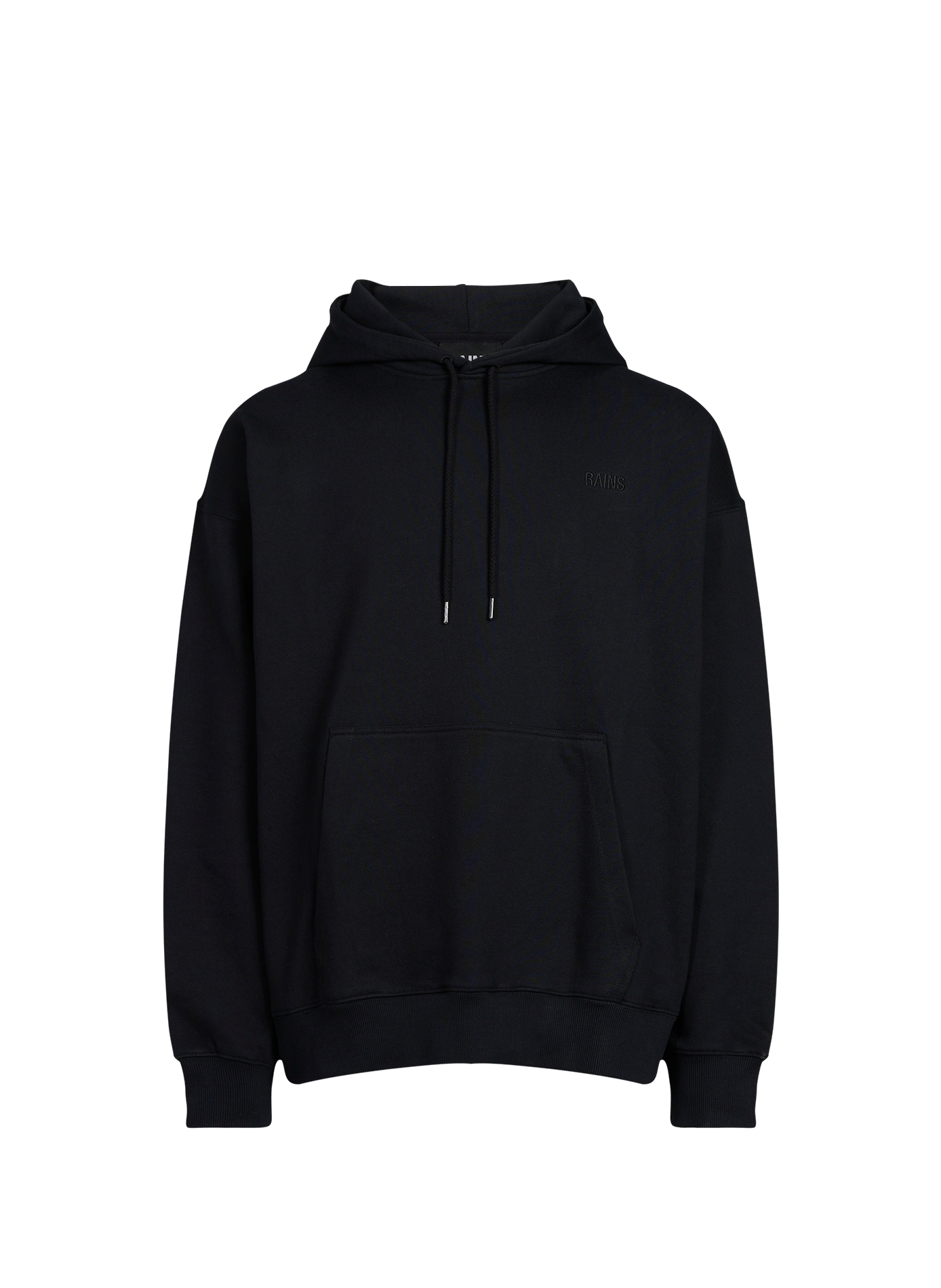 Short-Sleeve Cotton T-Shirt  RAINS Black