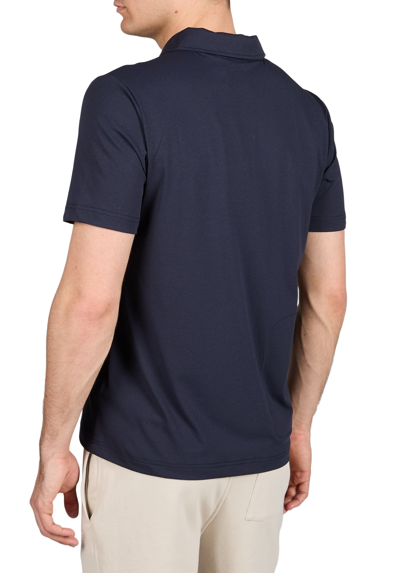 Short-sleeved polo shirt with logo K-WAY Blue