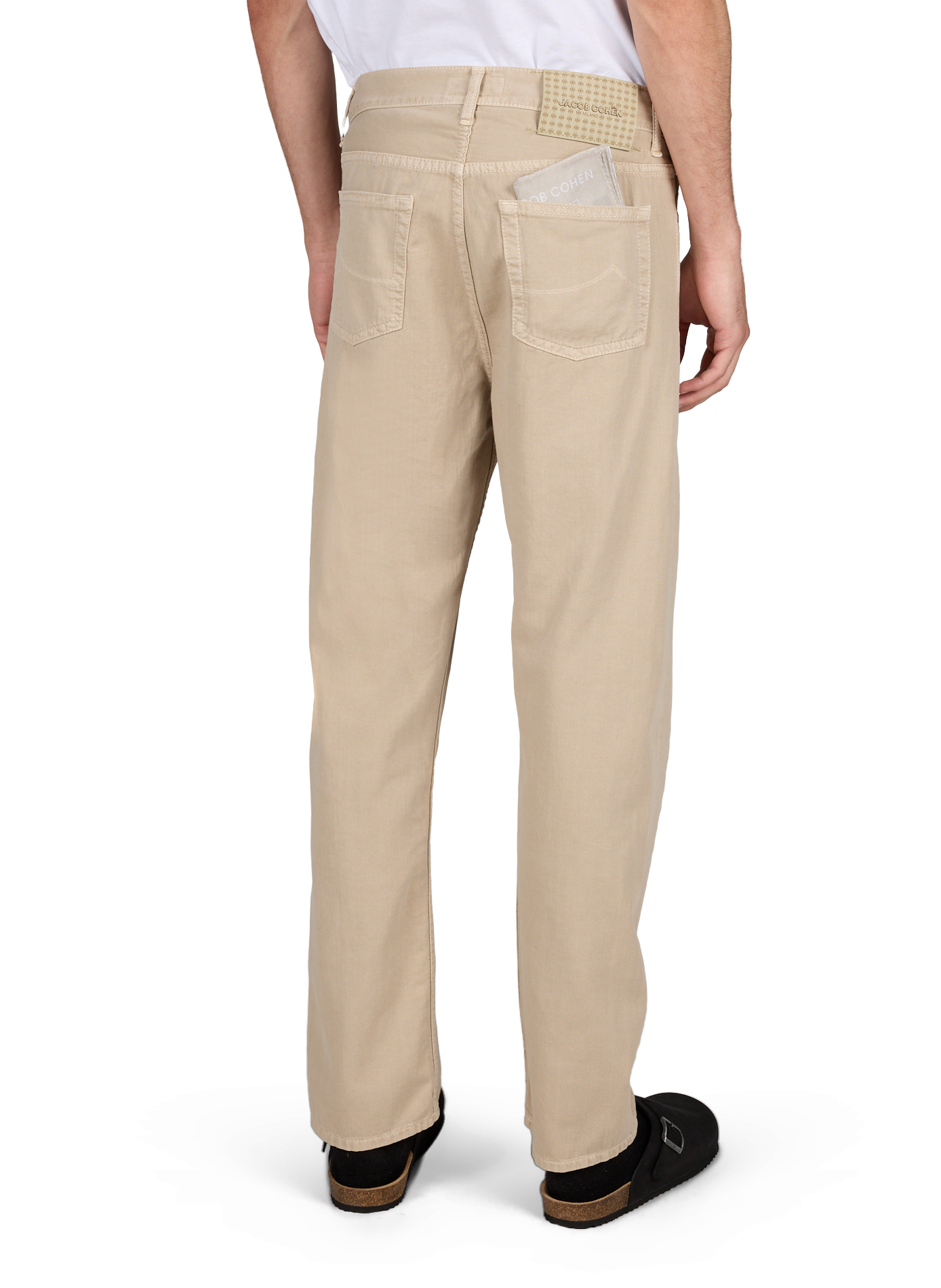 Regular cotton jeans JACOB COHEN Beige