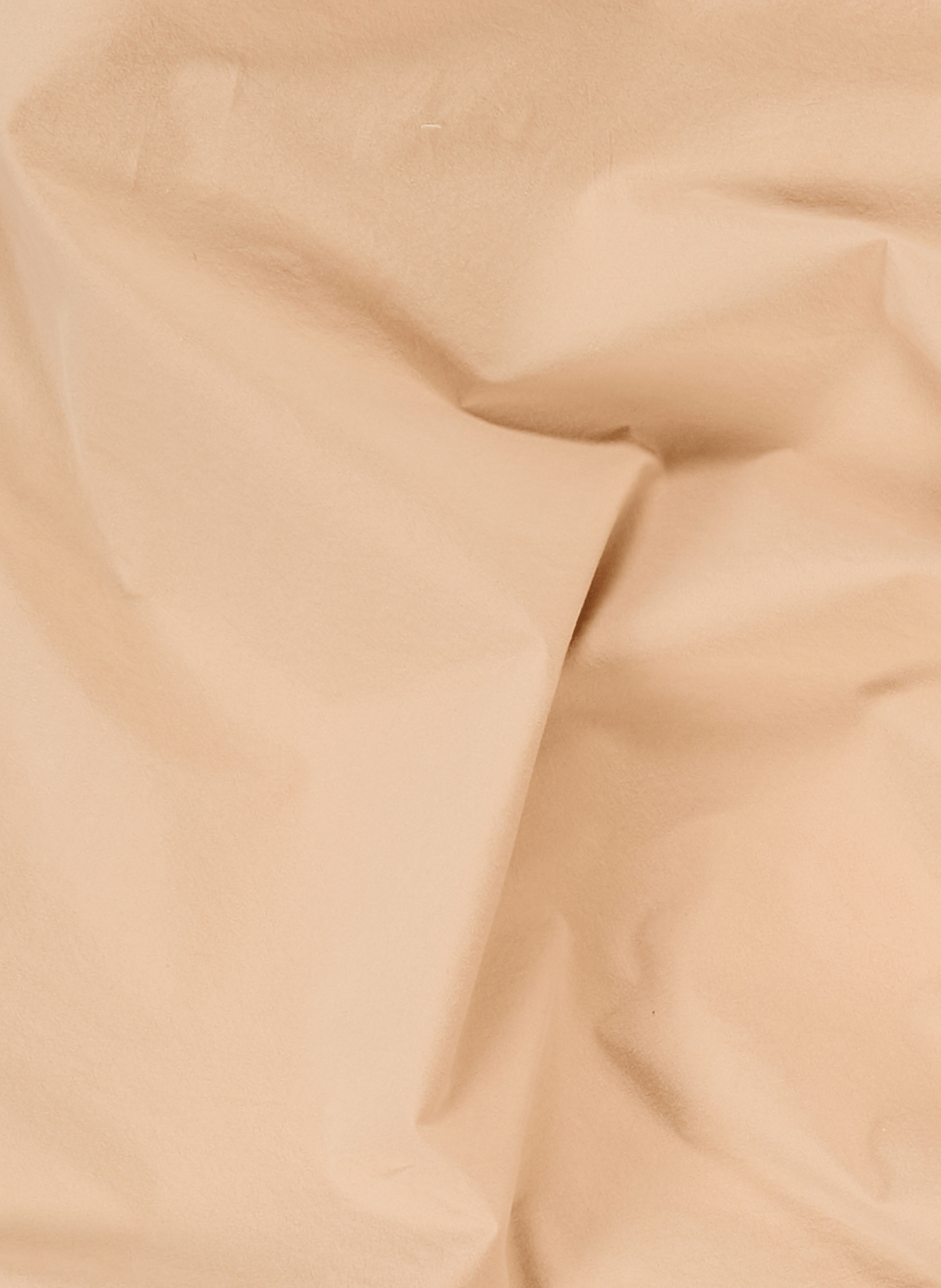 Fitted sheet in washed cotton percale. AU PRINTEMPS PARIS Brown