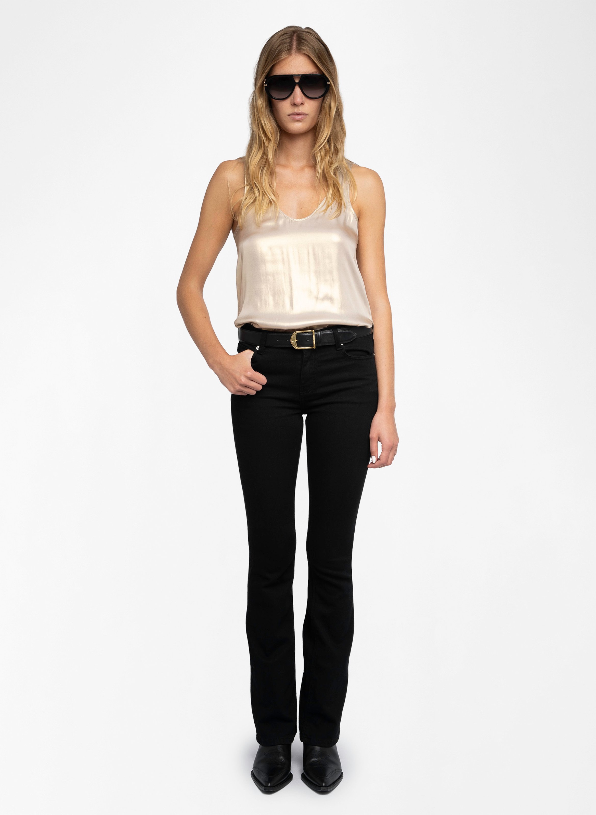 Round neck tarys top ZADIG&VOLTAIRE Golden