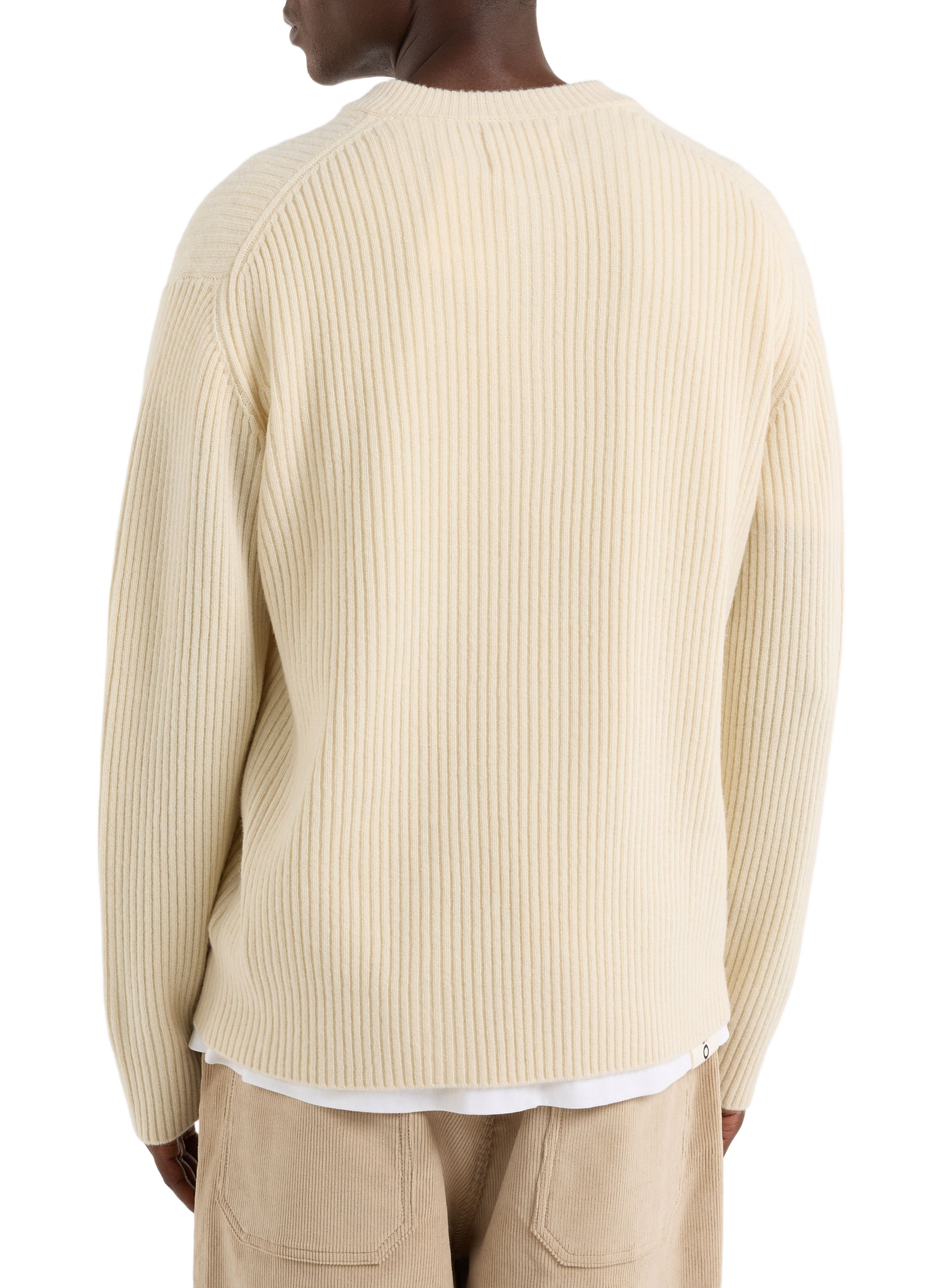 Woolen button-up oversized sweater SAISON 1865 Beige