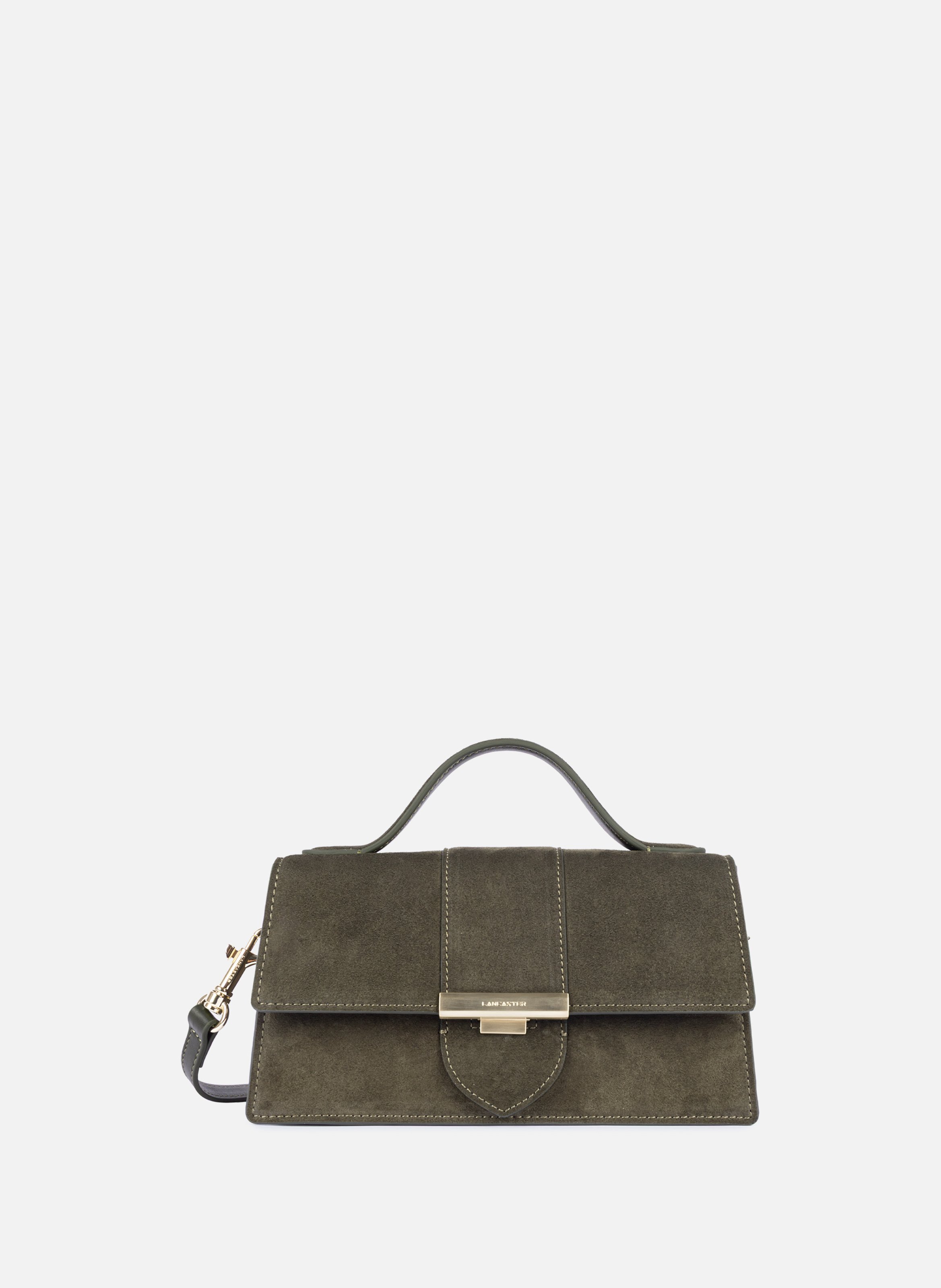 Sac à main - suède ily LANCASTER Kaki