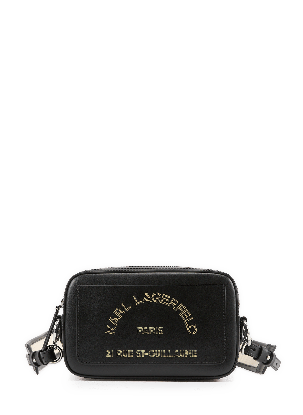 Shoulder bag K/Daily in leather KARL LAGERFELD Black