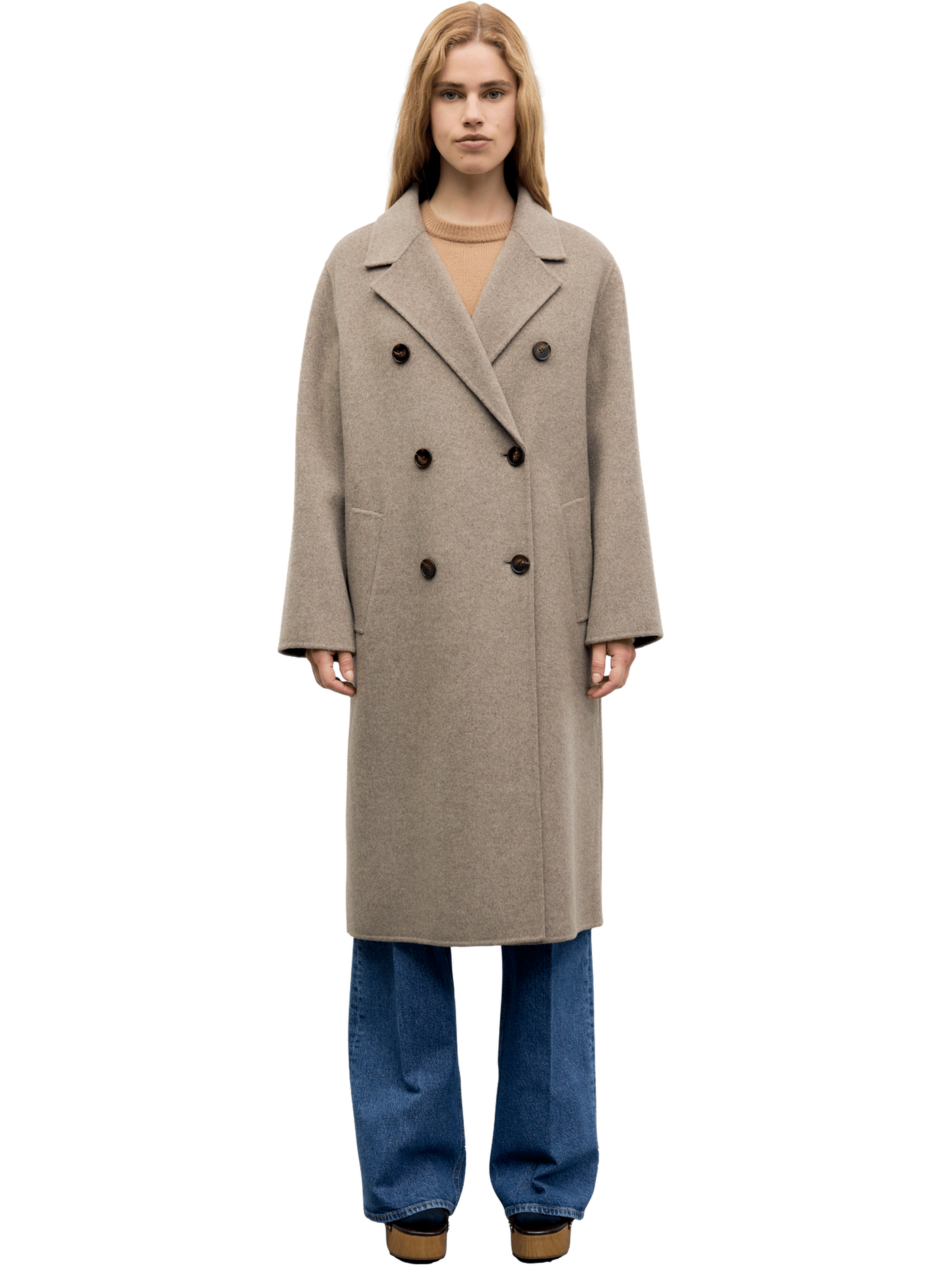 Manteau long croisé - aela GERARD DAREL Marron