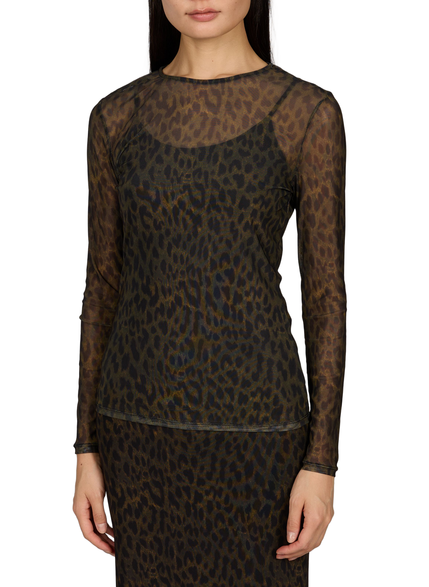 Top ROUMESSA animal print ROUGE EDIT Brown