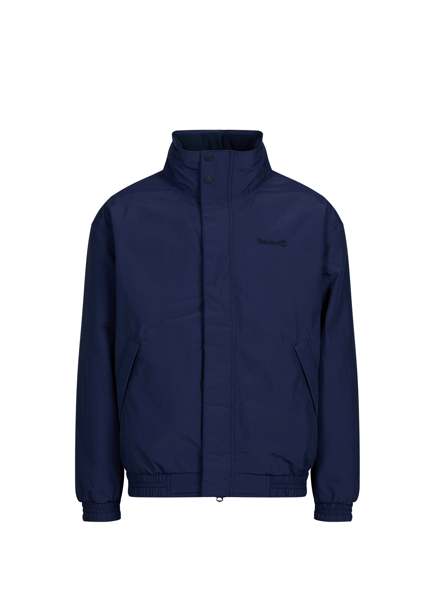Straight hooded jacket with high collar TIMBERLAND Blue