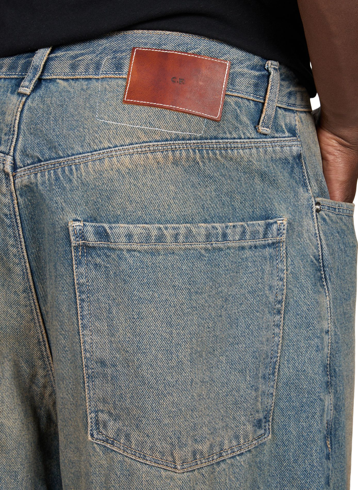 Wide cotton jeans CAMIEL FORTGENS Blue