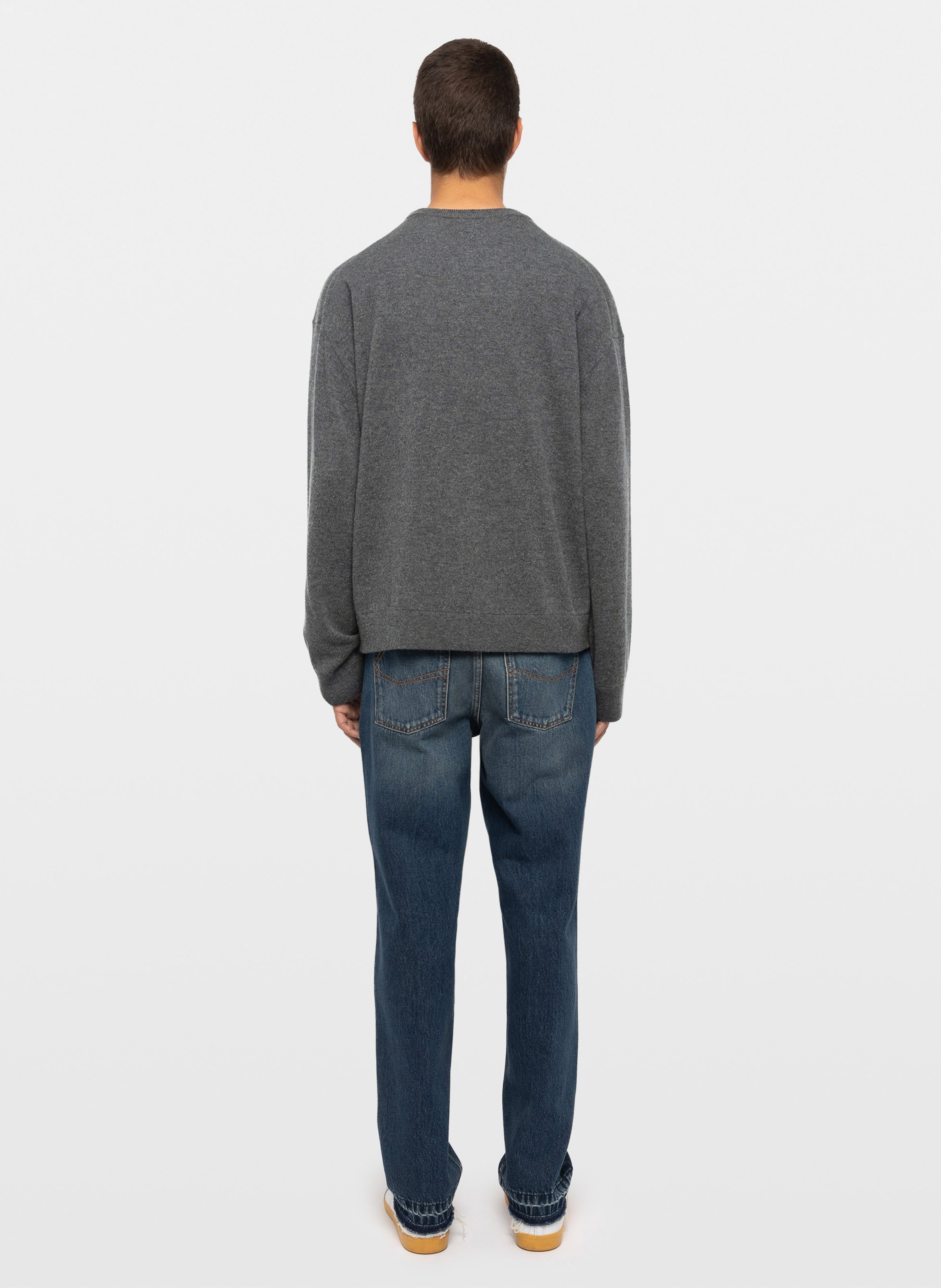 Pull droit col rond en laine mélangée marko ZADIG&VOLTAIRE Gris
