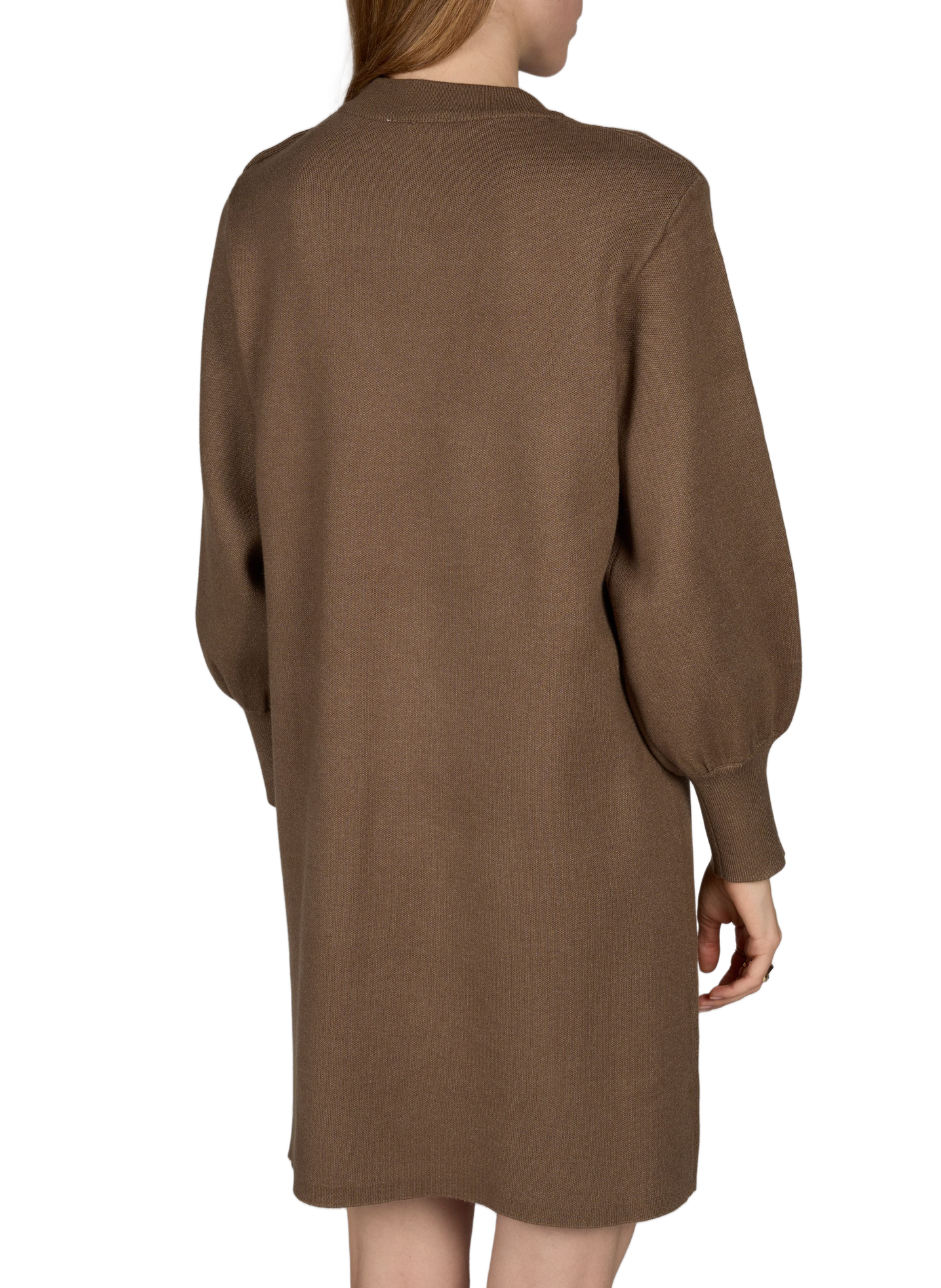 Kurzes Kleid mit V-Ausschnitt ARTLOVE Braun