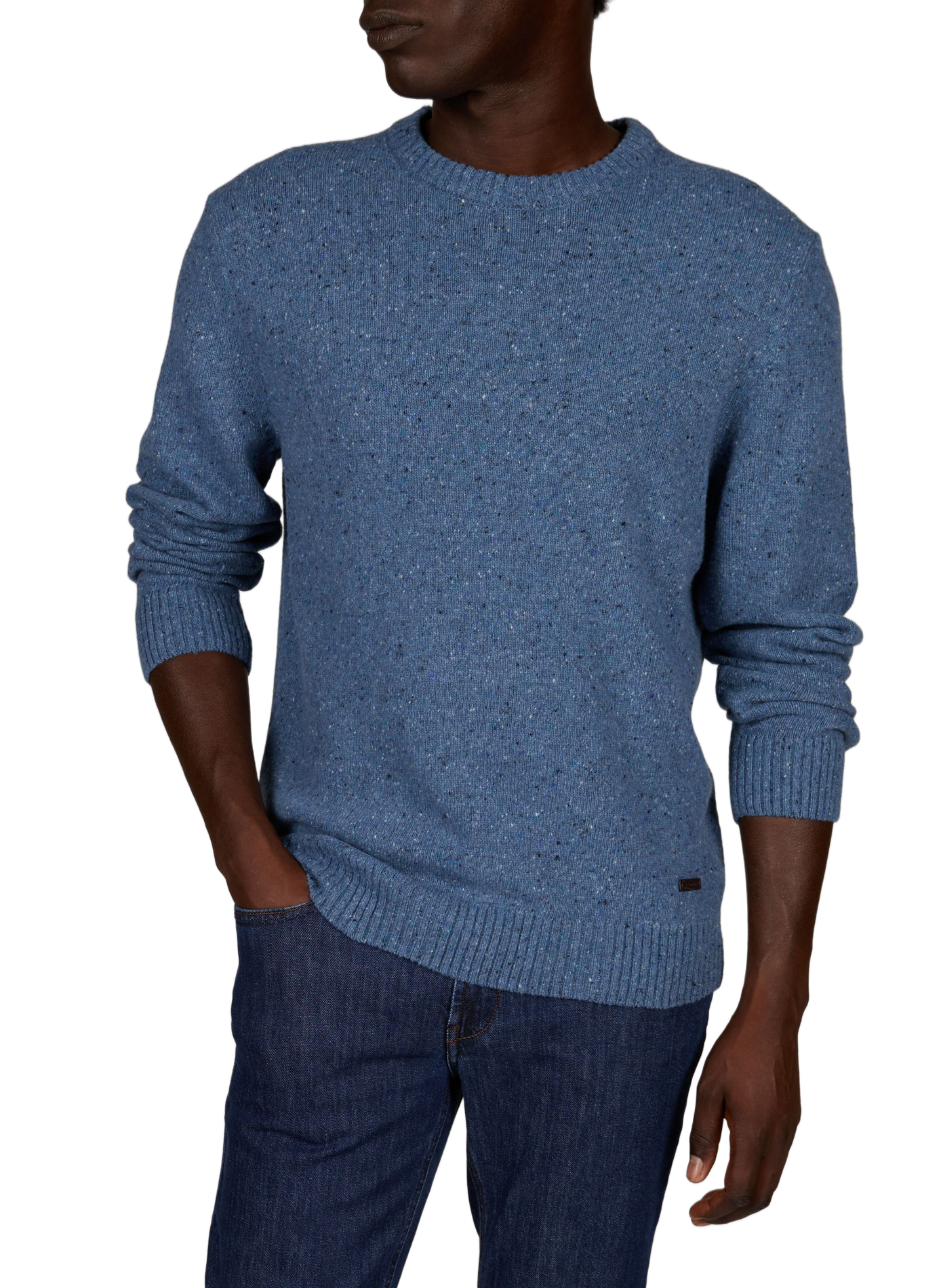 Straight wool blend sweater GANT Blue