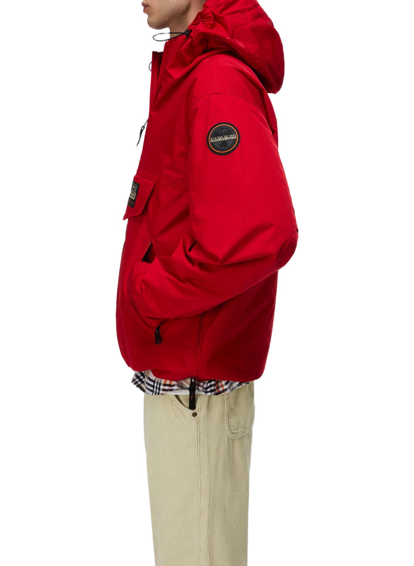 Kapuzenjacke mit Reißverschlusskragen NAPAPIJRI Rot