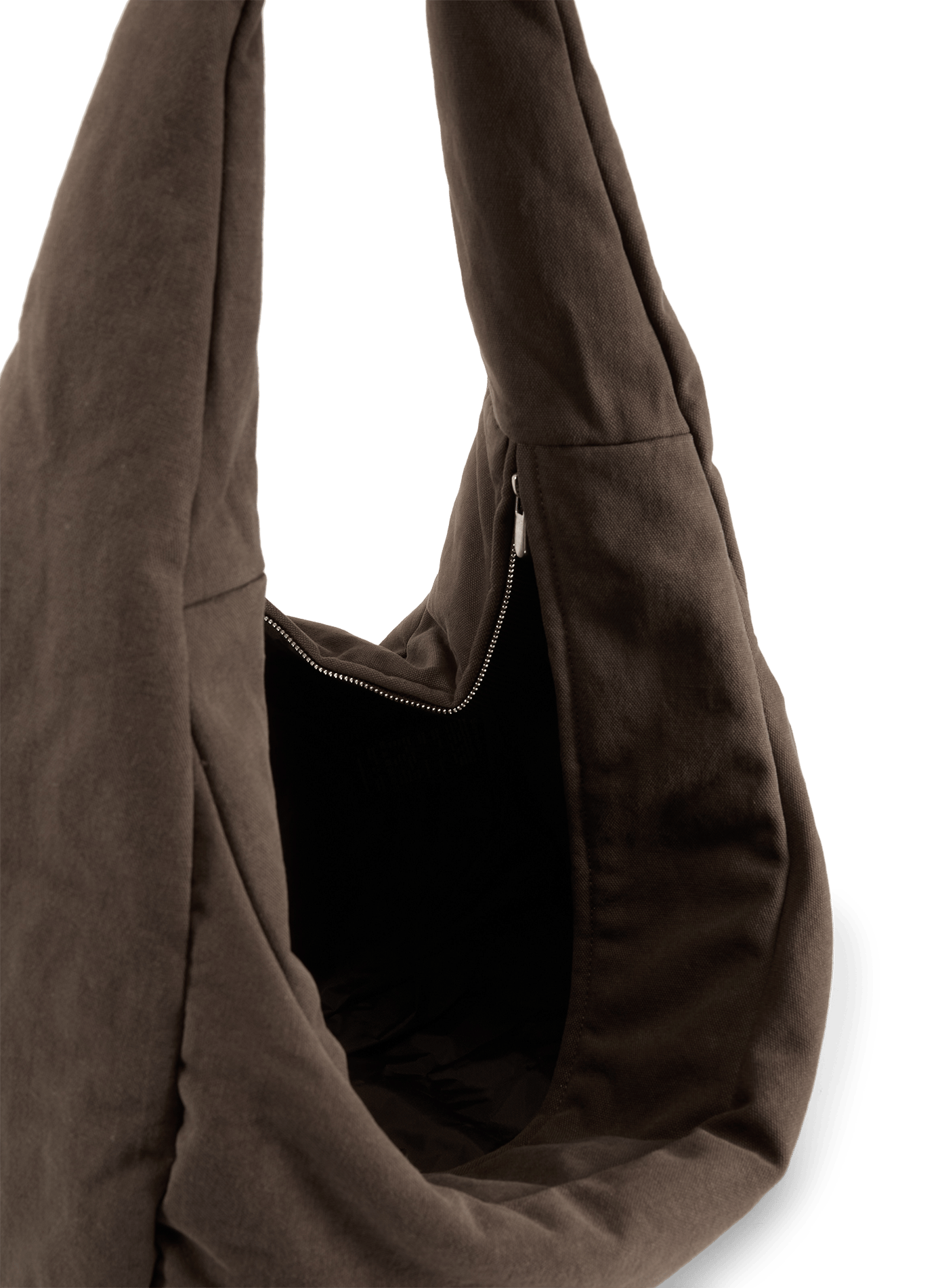 Cotton crossbody bag SEVENTH Brown