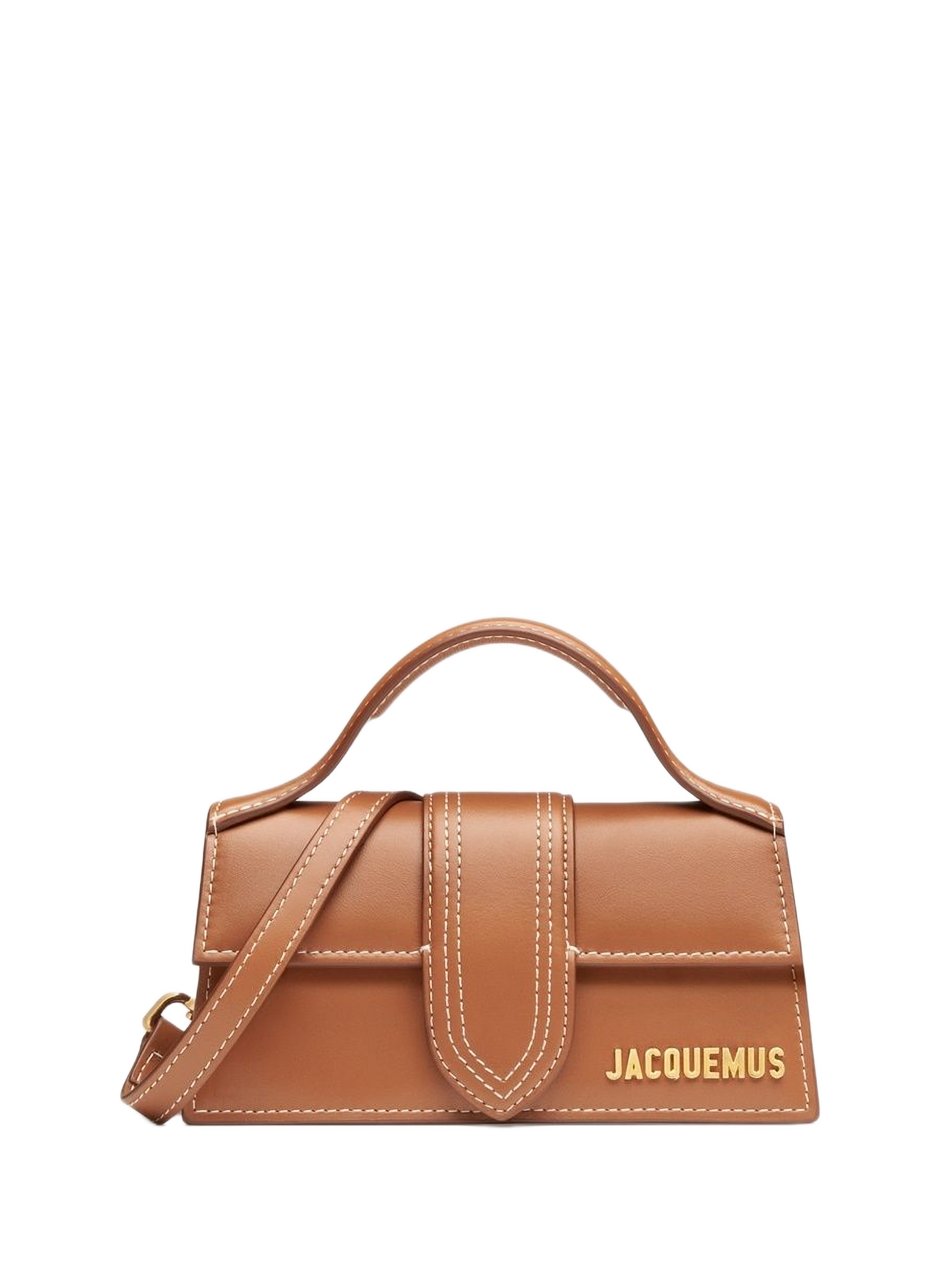 Le mini sac Bambino en cuir JACQUEMUS Brown
