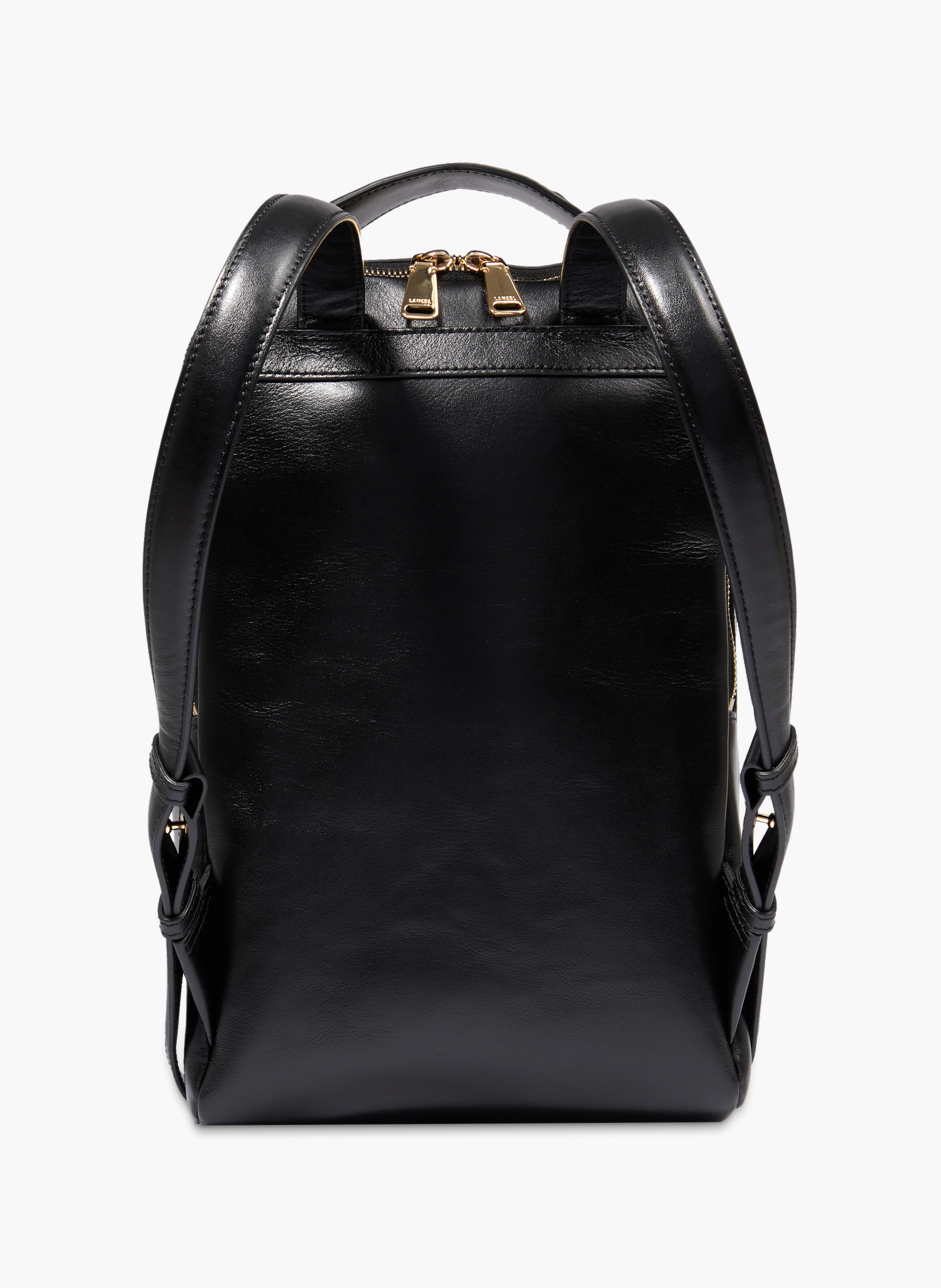 Rugzak met ritssluiting Origami van Lancel in leer. LANCEL Zwart