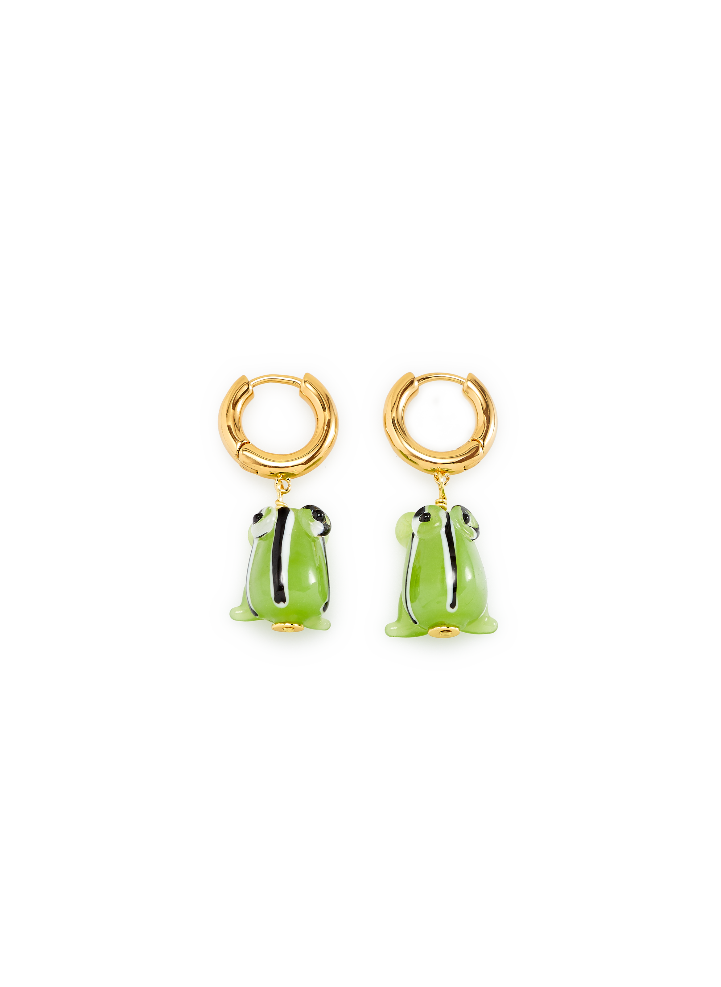 ANNI LU Hip Hop Good Luck earrings Golden