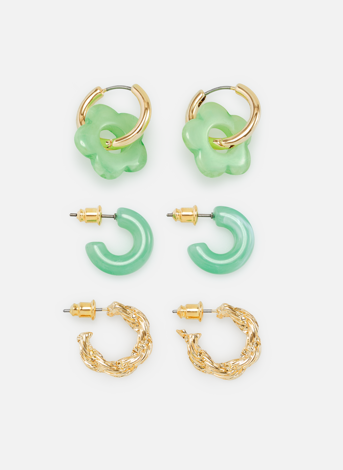 Set of 6 mismatched earrings AU PRINTEMPS PARIS