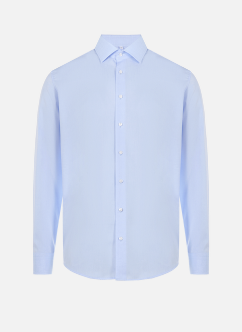 Slim cotton shirt BlueSEIDENSTICKER 