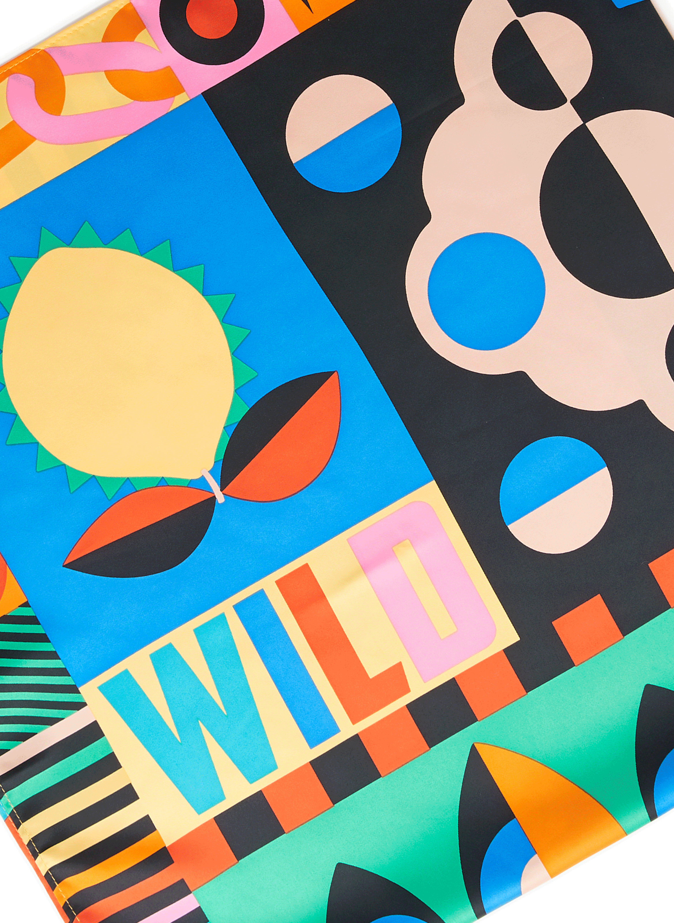 Foulard à imprimé géométrique