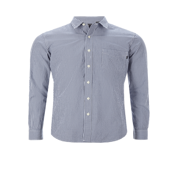 Dockers Striped Cotton Shirt In Blue