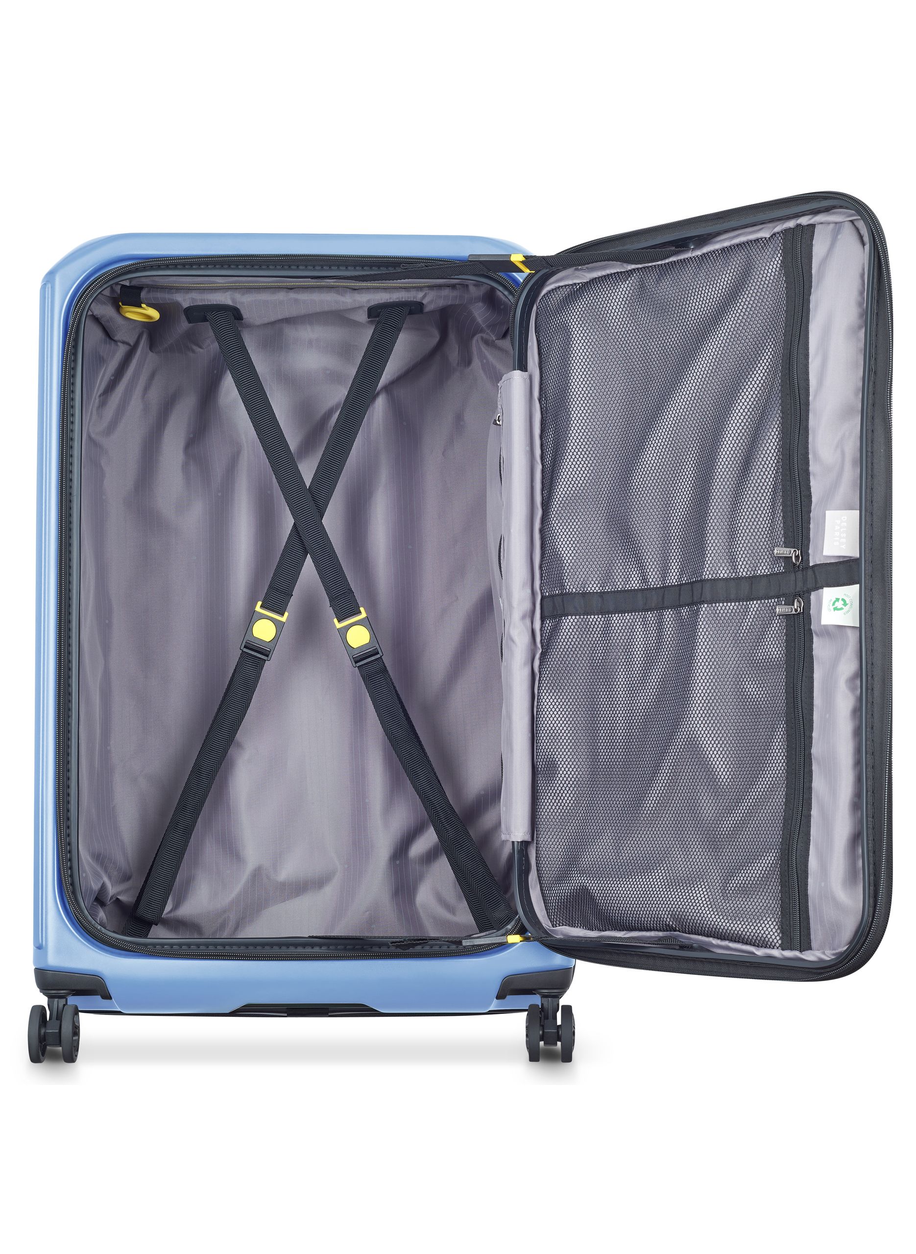 Valise soute rigide taille xl - securitime zip DELSEY PARIS Bleu