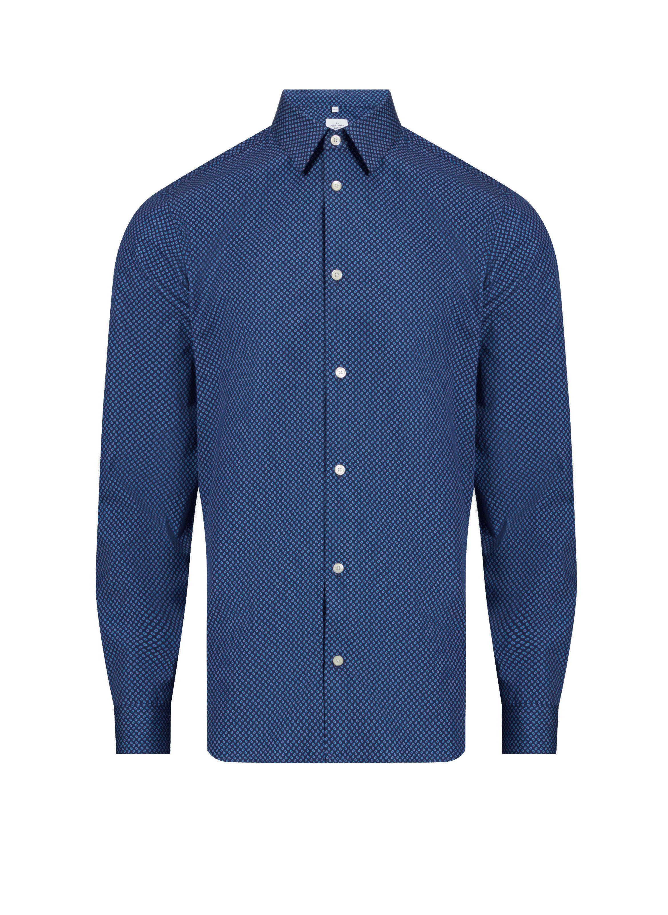 AU PRINTEMPS PARIS Chemise imprimée Bleu