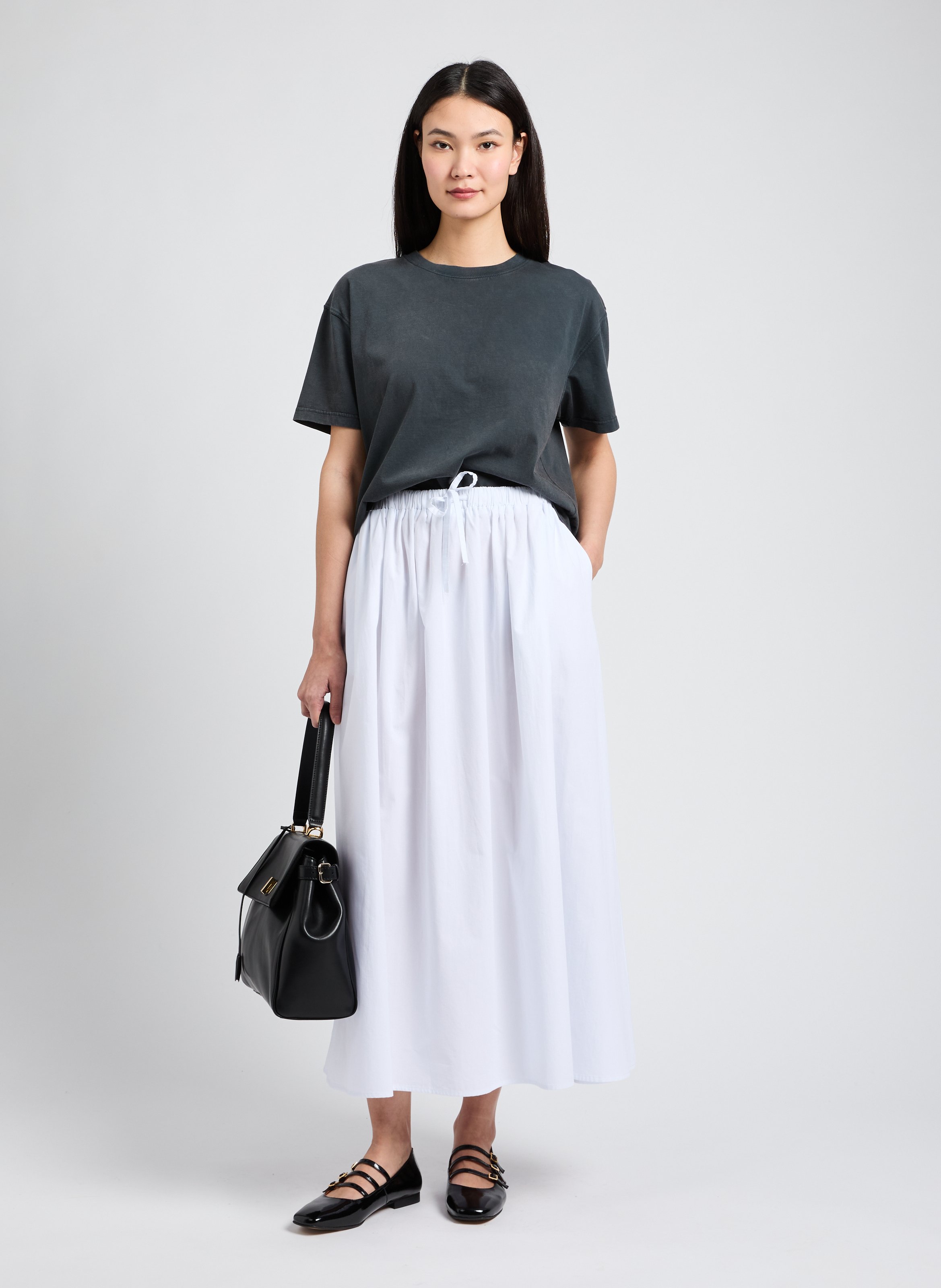 Jupe en popeline VEDI Blanc