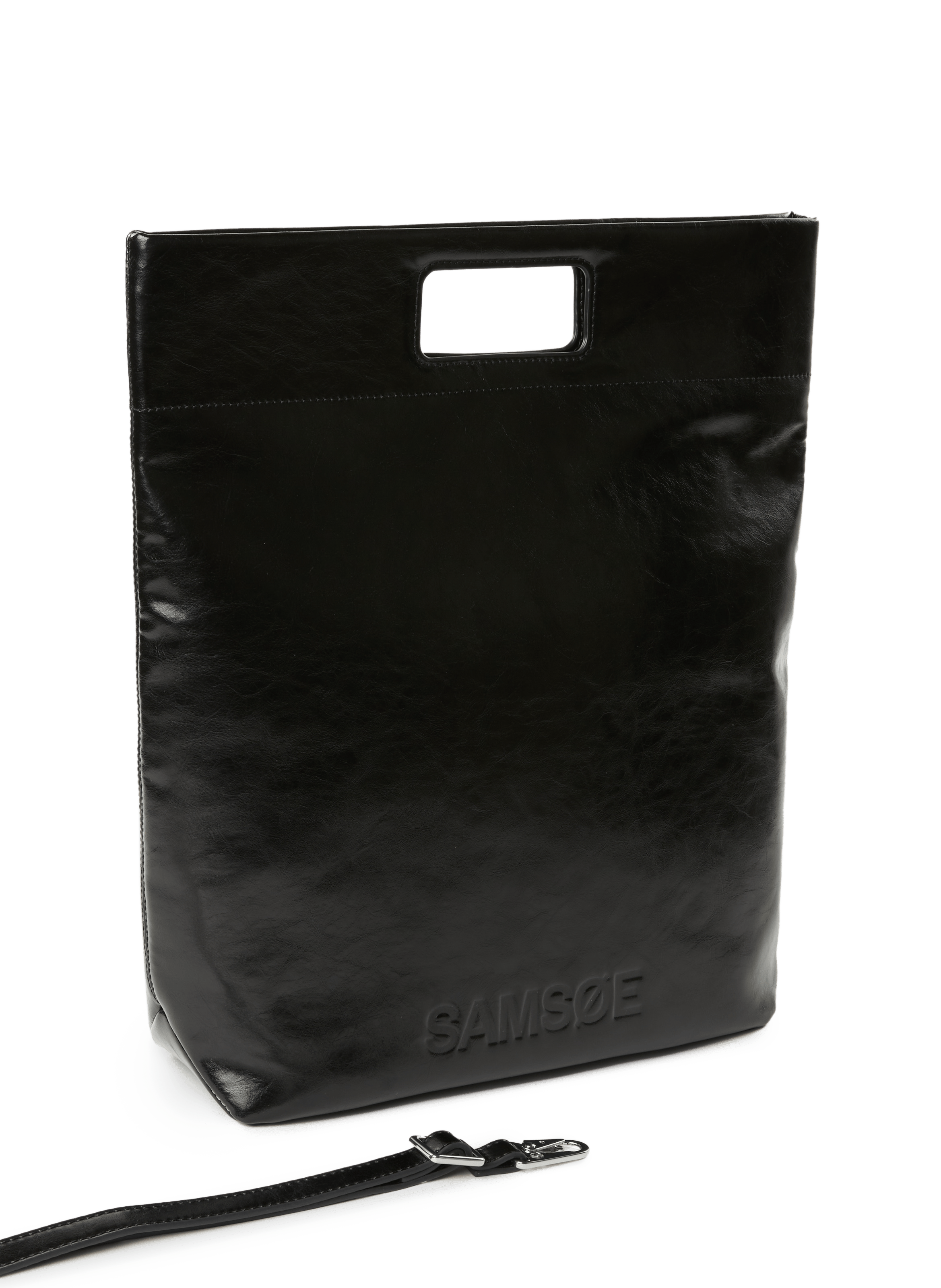 Sac cabas Sajennie en cuir SAMSOE SAMSOE Noir