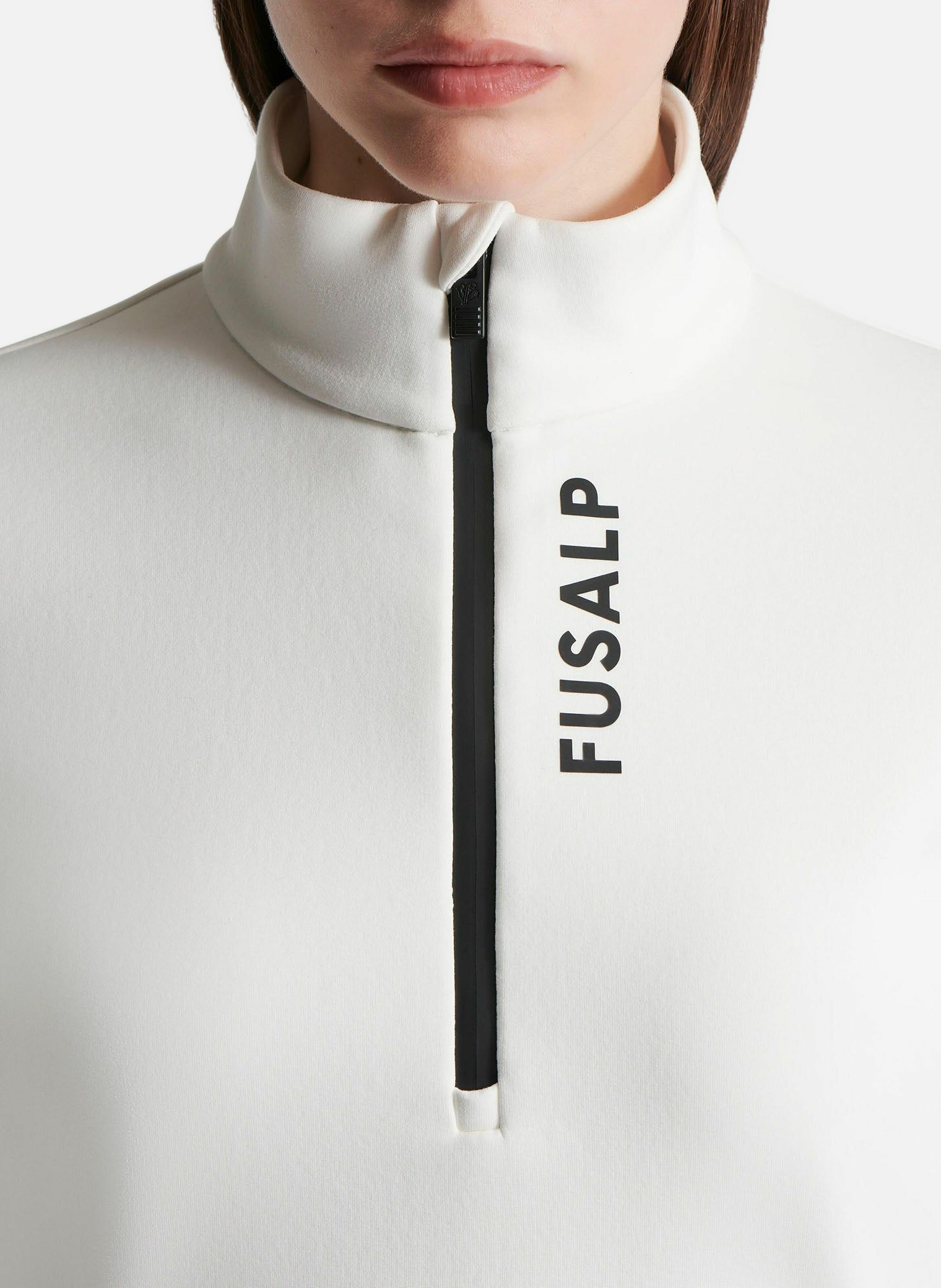 Sous pull orion col montant coupe ajustée FUSALP Blanc