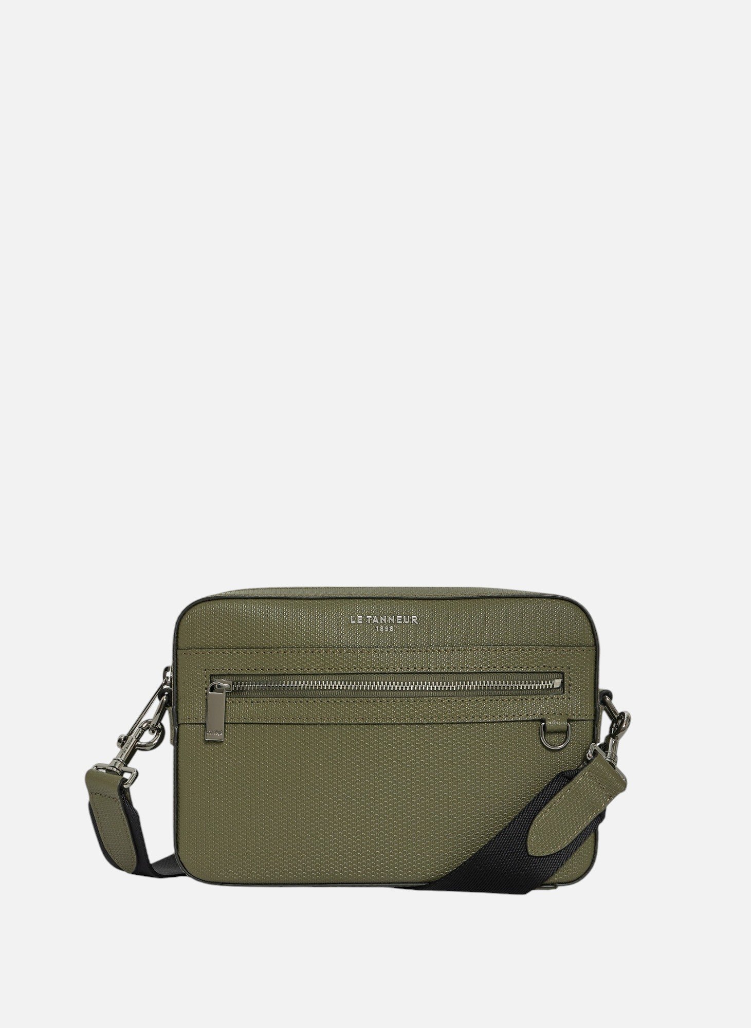 Petite sacoche emile en cuir signature t LE TANNEUR Vert