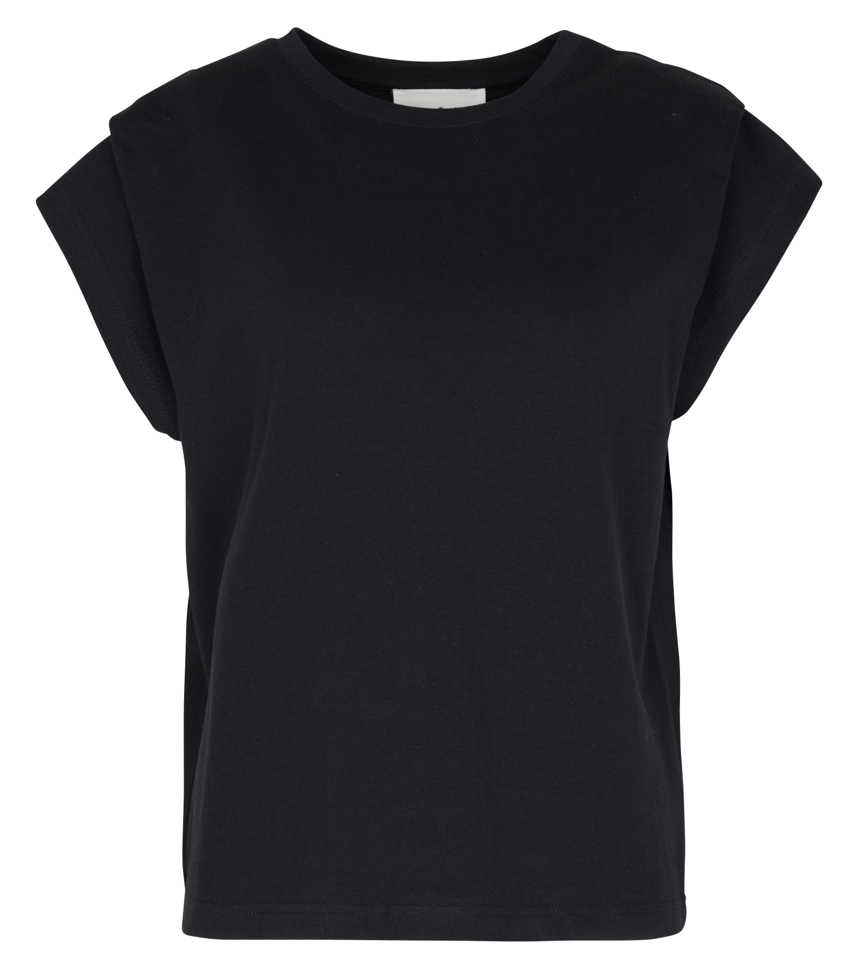 Tee-shirt droit en coton pio BA&SH Noir