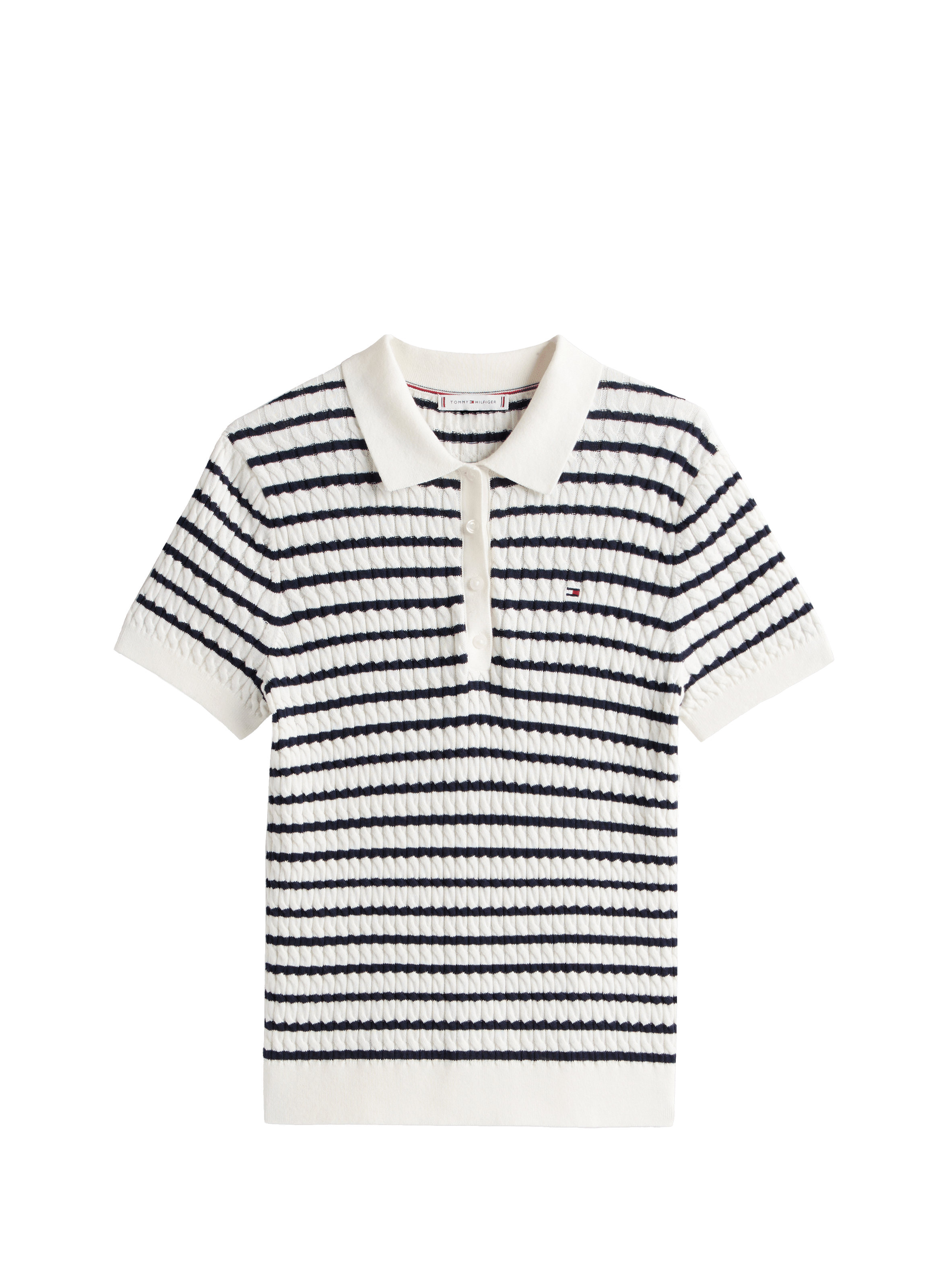 Twisted cotton polo TOMMY HILFIGER Multicolour