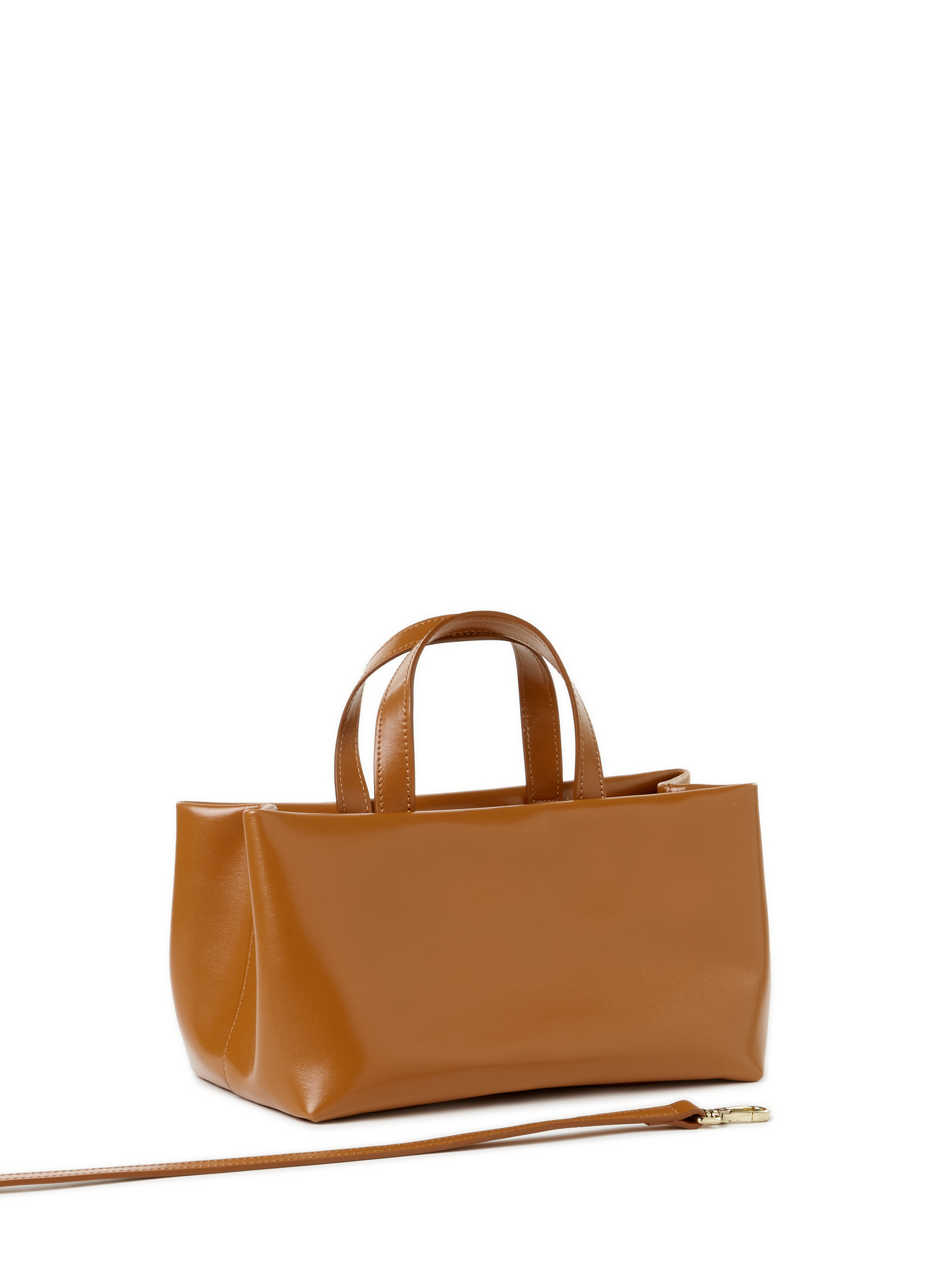 Sac à main Eliot en cuir verni  SAISON 1865 Marron