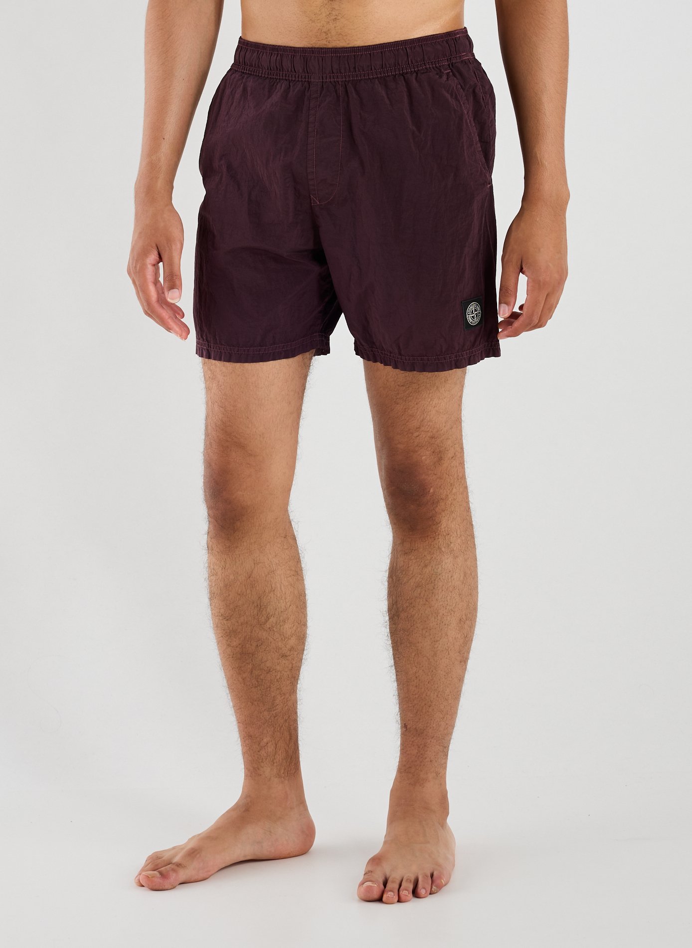 Short de bain  STONE ISLAND Rouge