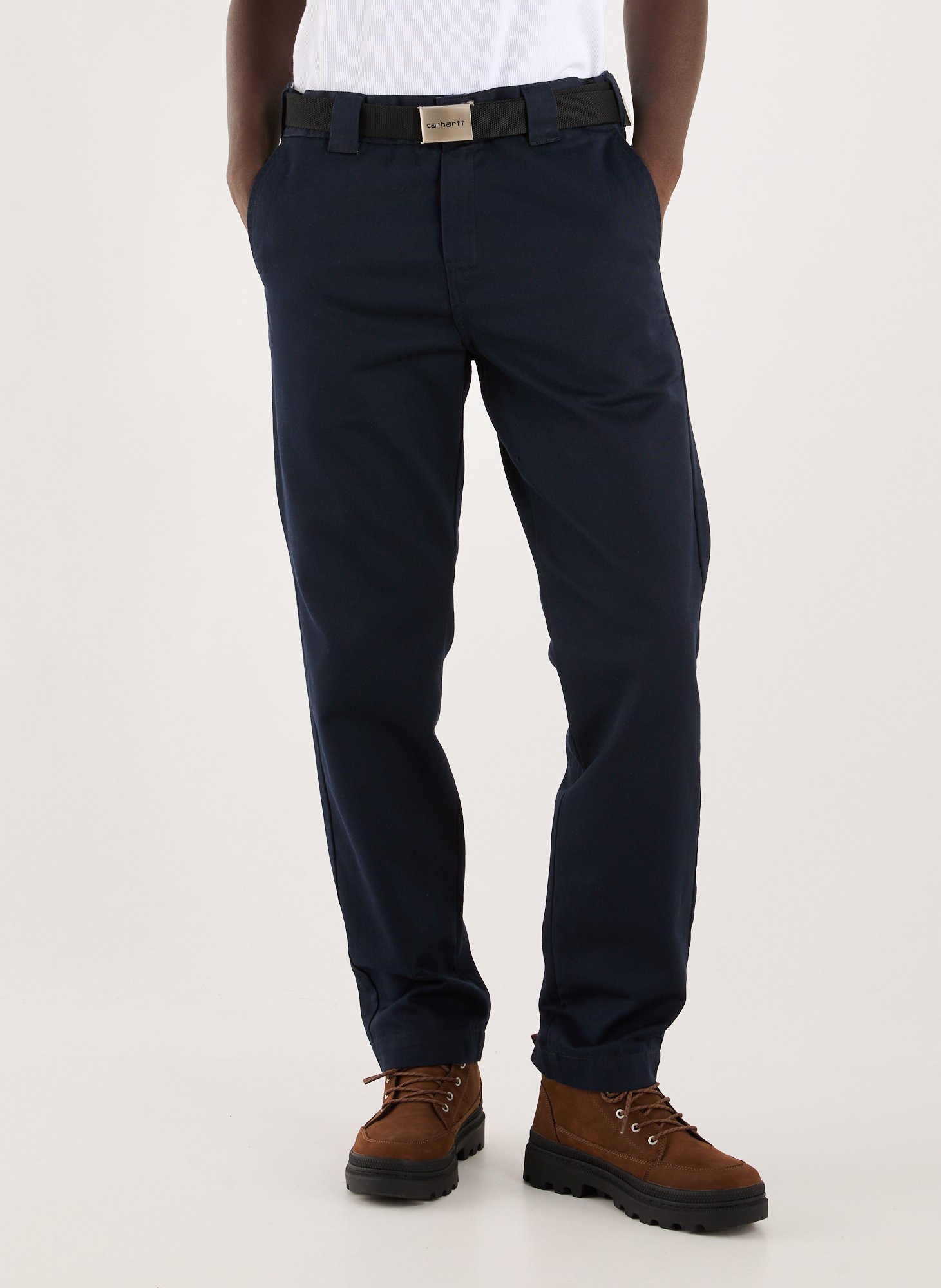 CARHARTT WIP Lightweight trousers with logo Blue