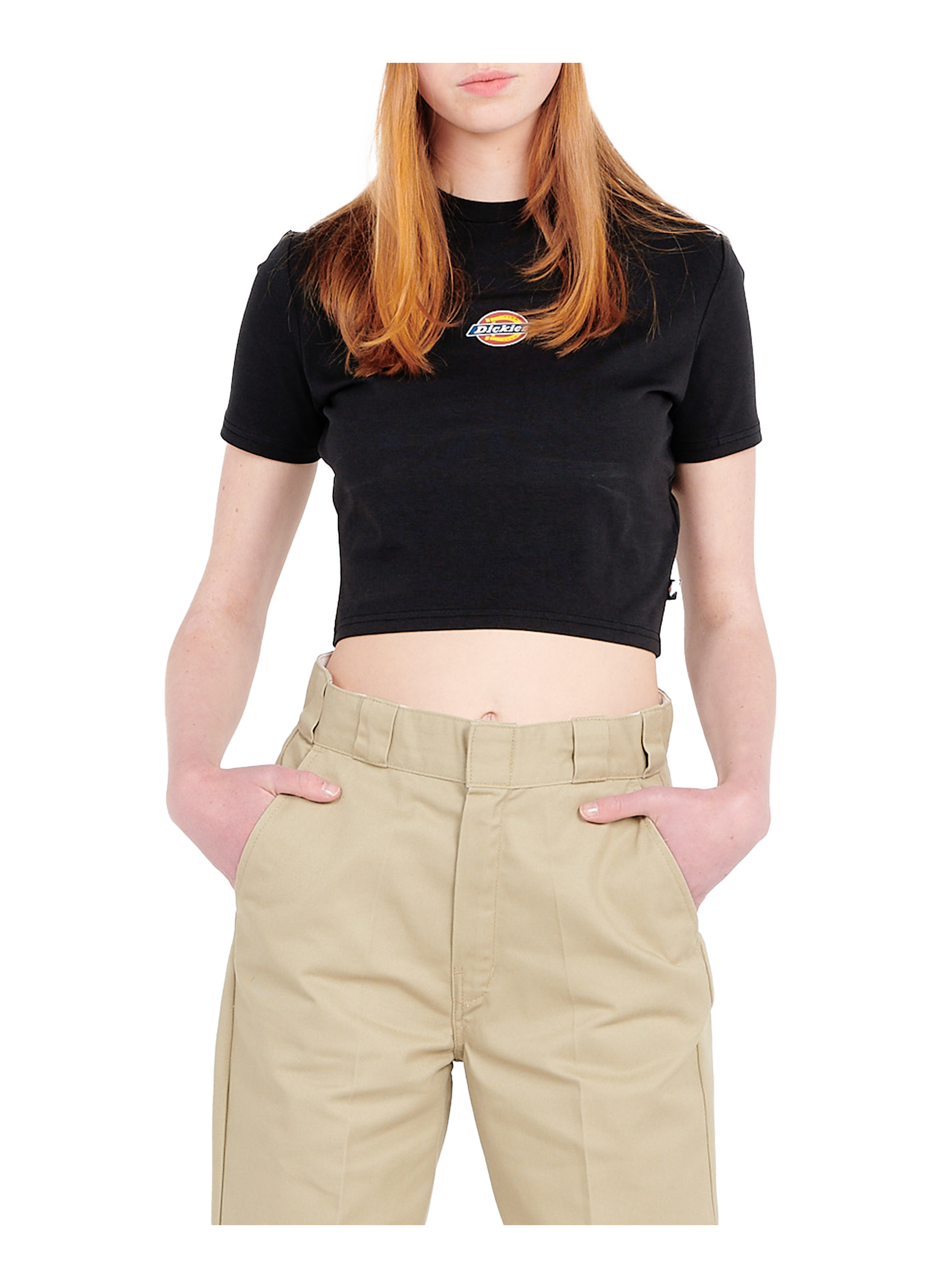 T-shirt à logo en coton mélangé DICKIES Noir