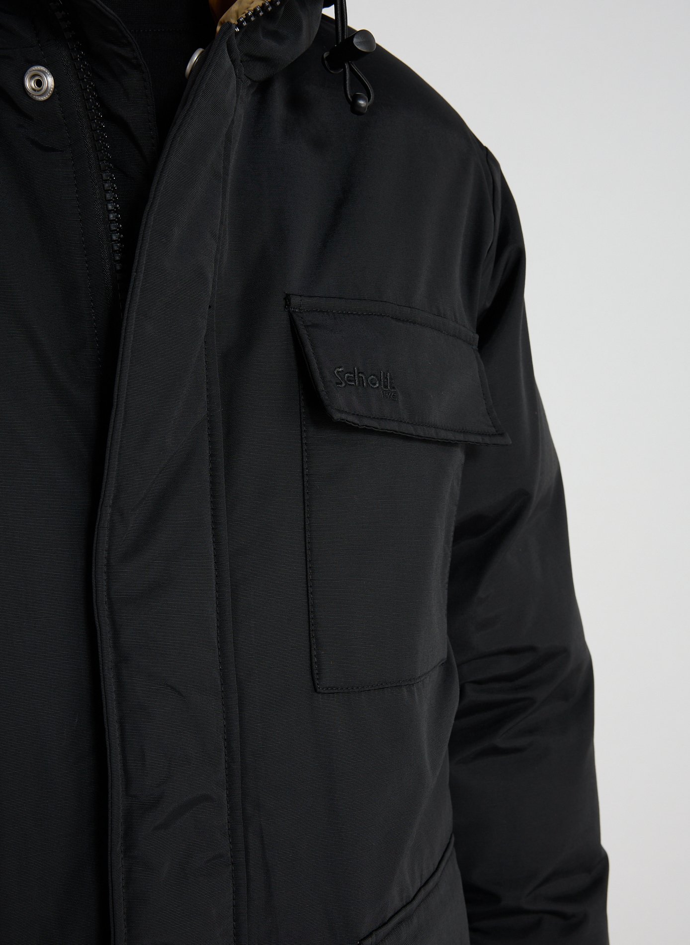 Parka mi-longue SCHOTT Noir