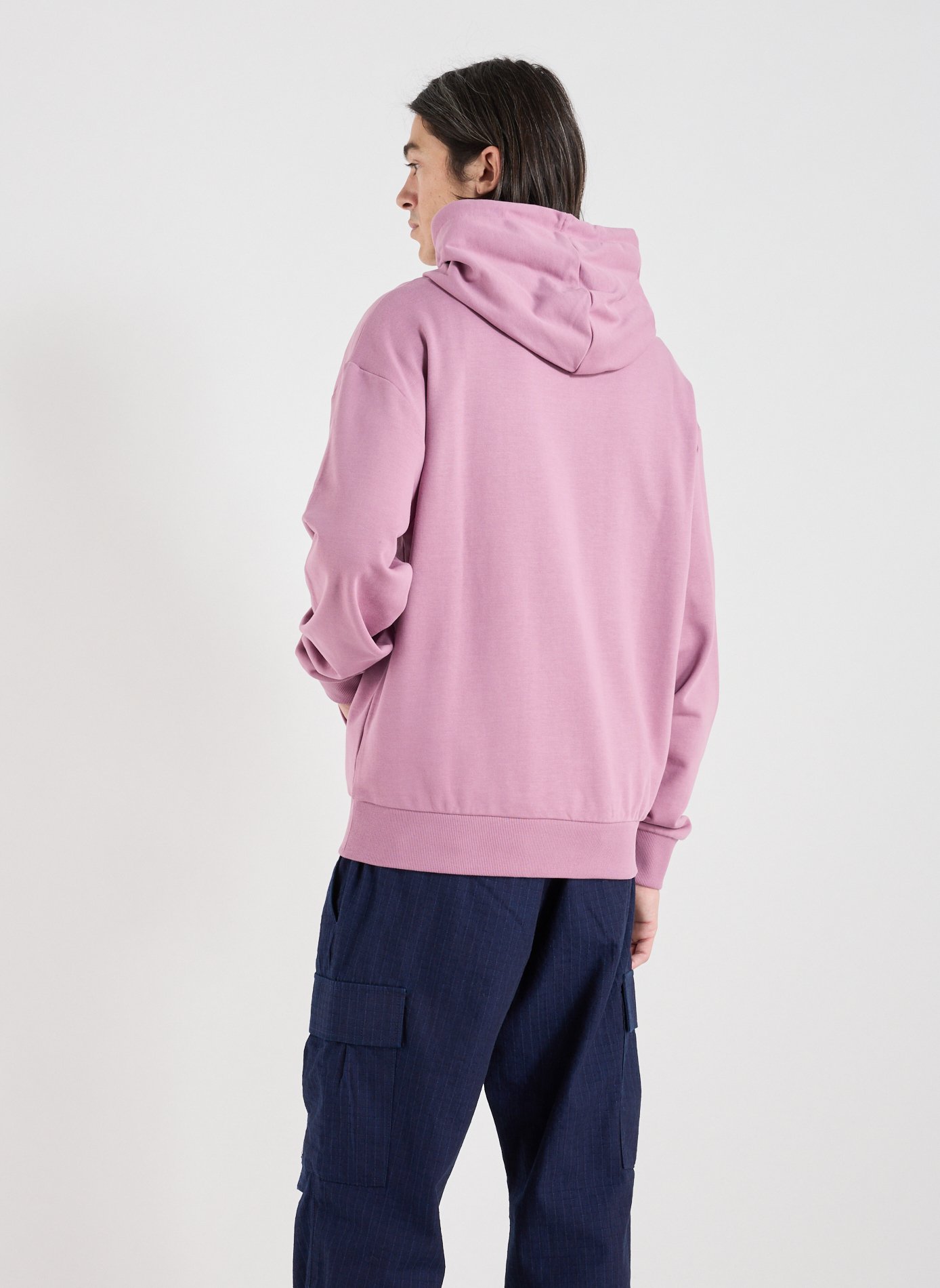 Sweat ample à capuche en coton HUGO BLUE Rose