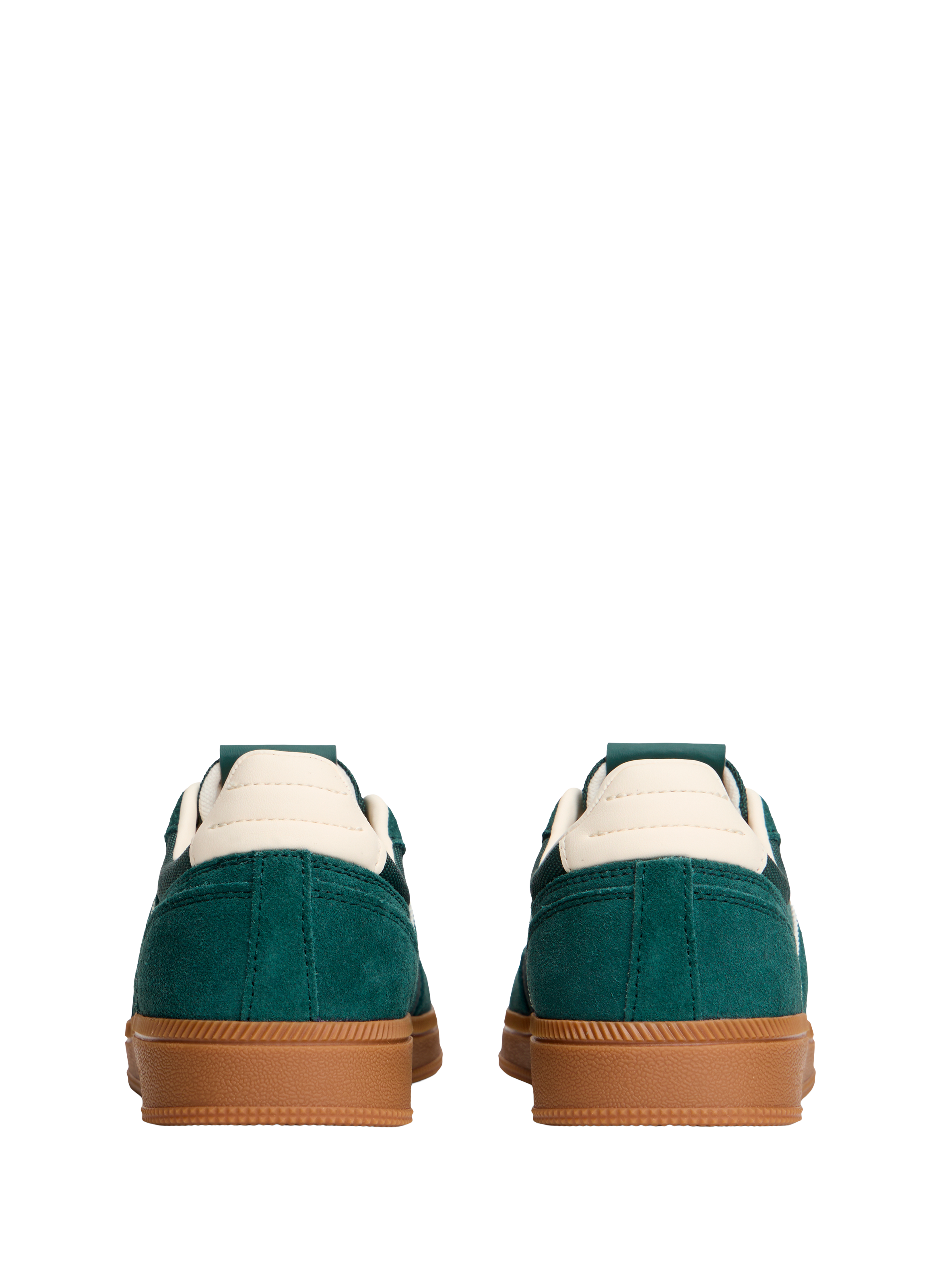 Low lace-up leather sneakers TOMMY HILFIGER Green